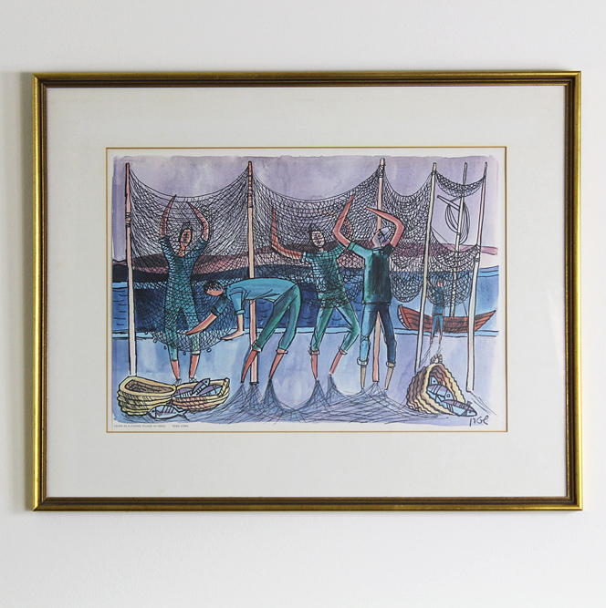 Yossi Stern Print "Youth In A Fishing Village in Israel"