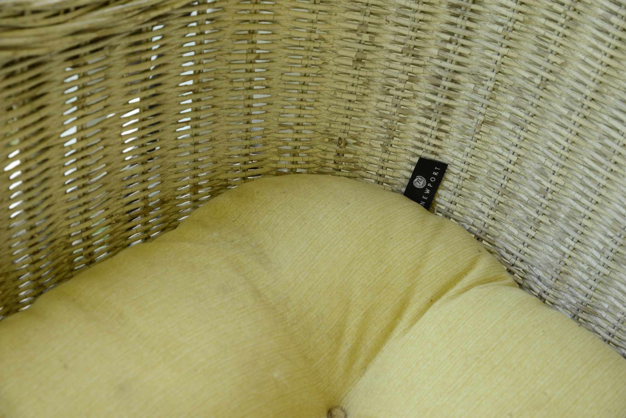 White Wicker Rocking Chair