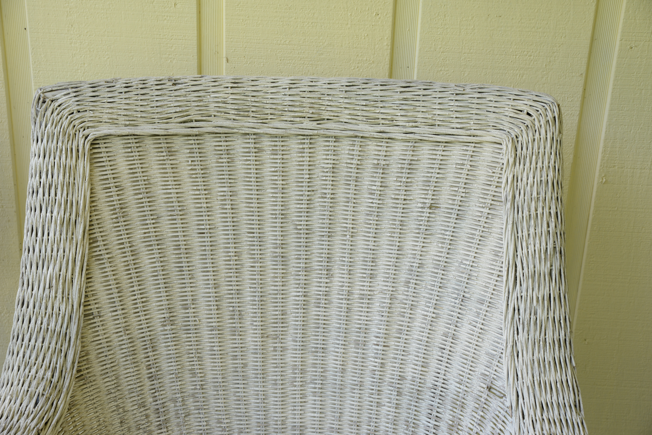 White Wicker Rocking Chair