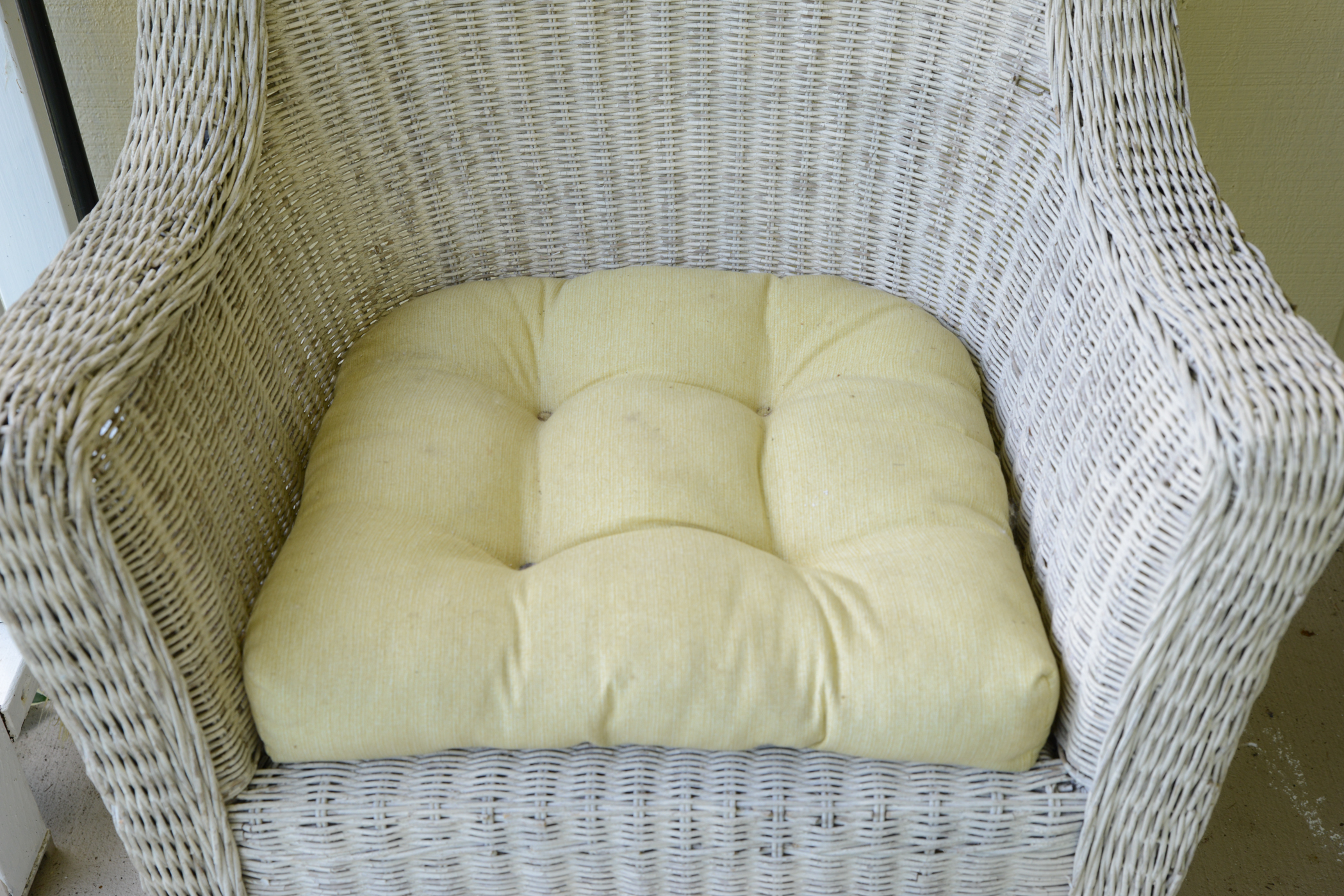 White Wicker Rocking Chair