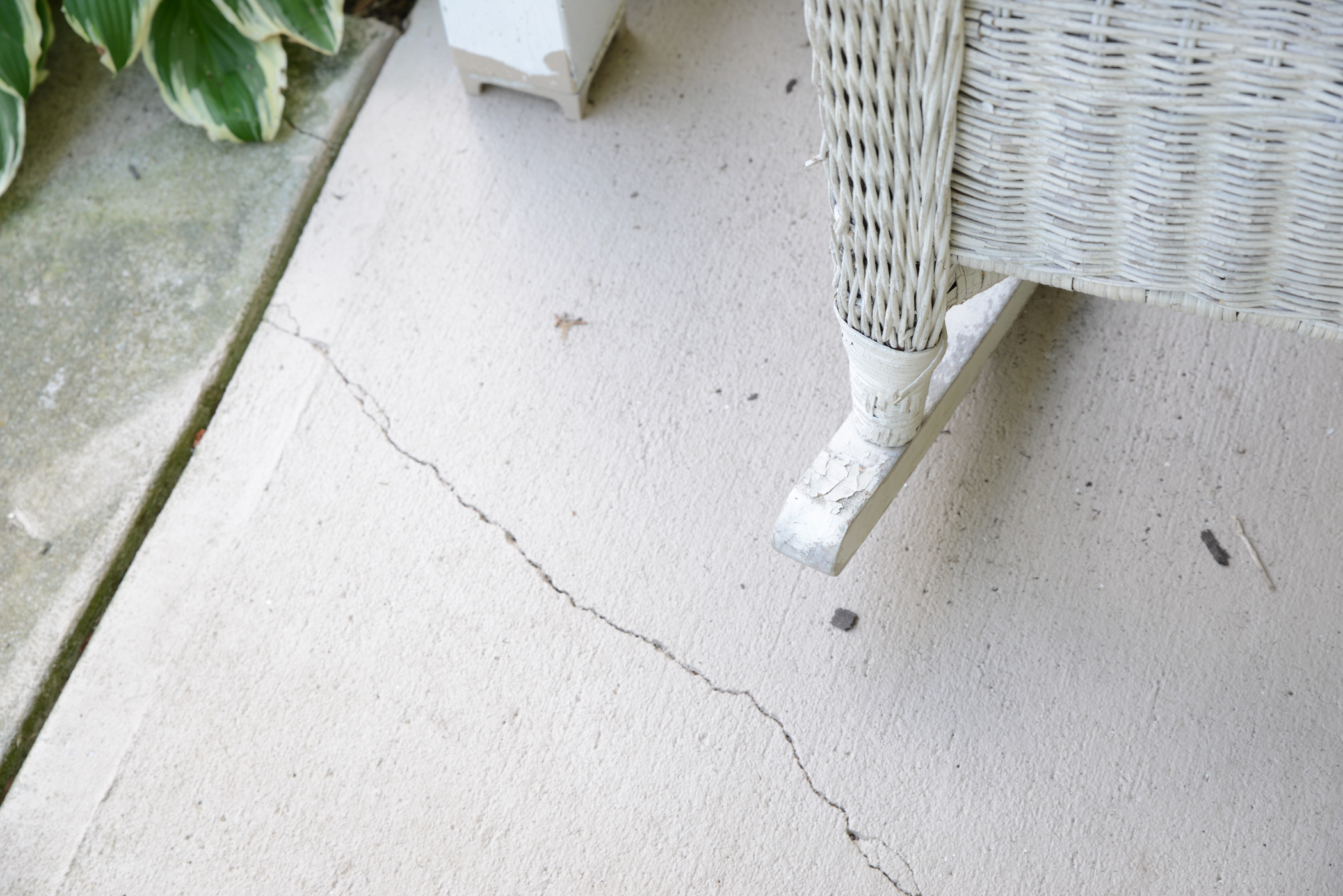 White Wicker Rocking Chair