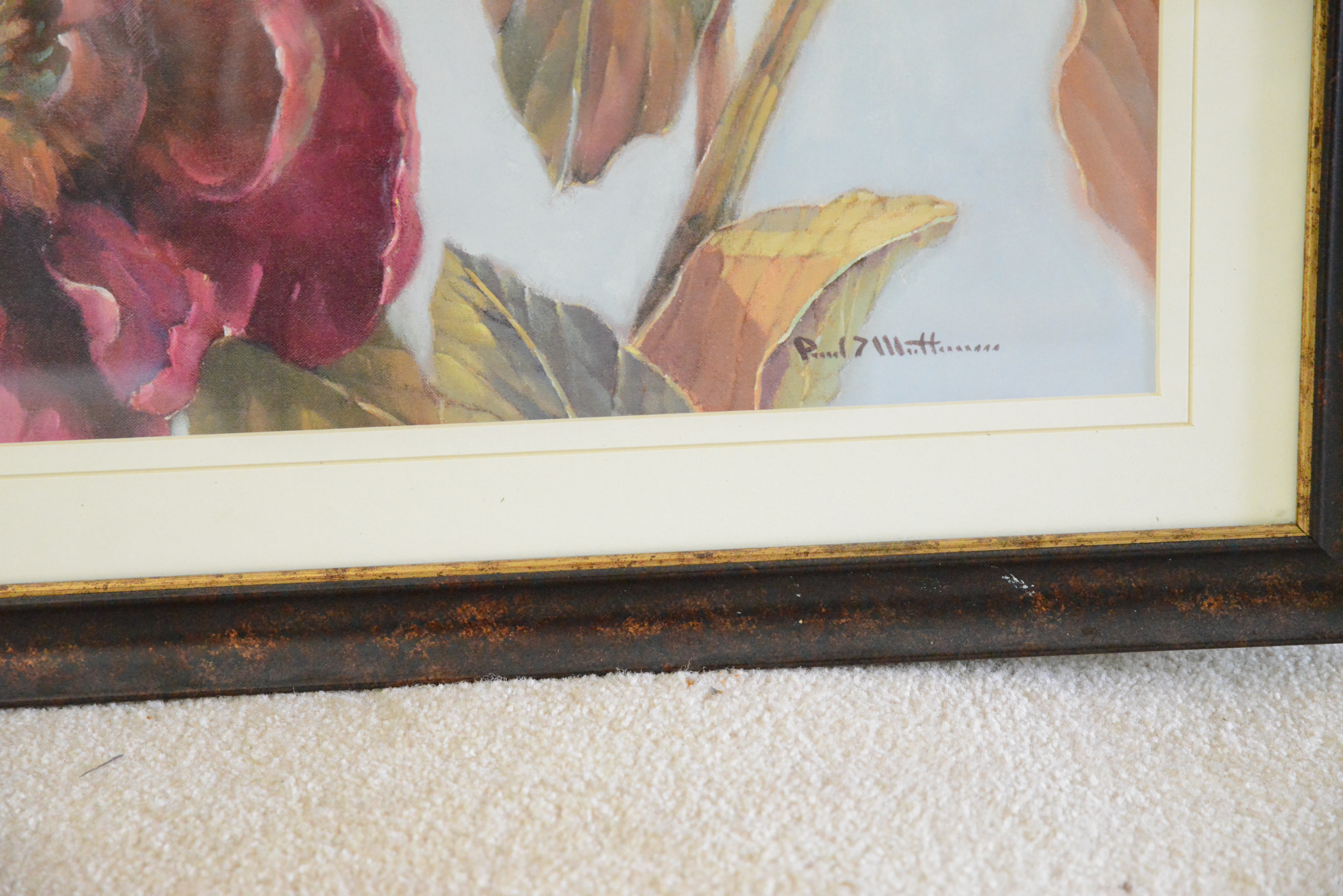 Pair of Floral Still Life Offset Lithographs