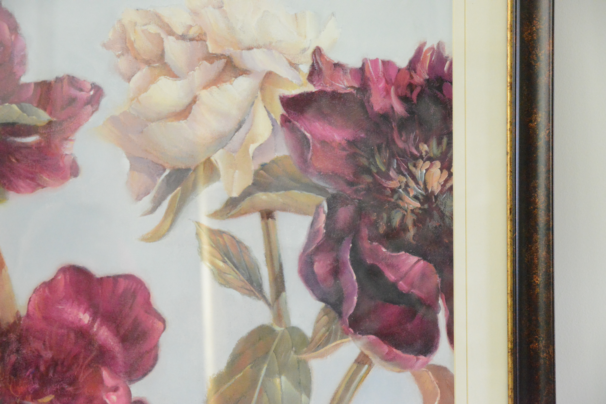 Pair of Floral Still Life Offset Lithographs