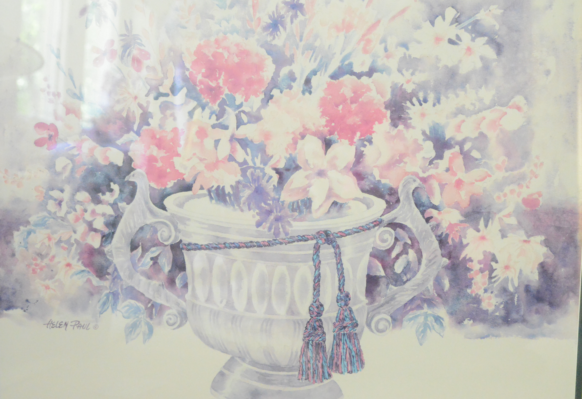 Pair of Floral Still Life Offset Lithographs