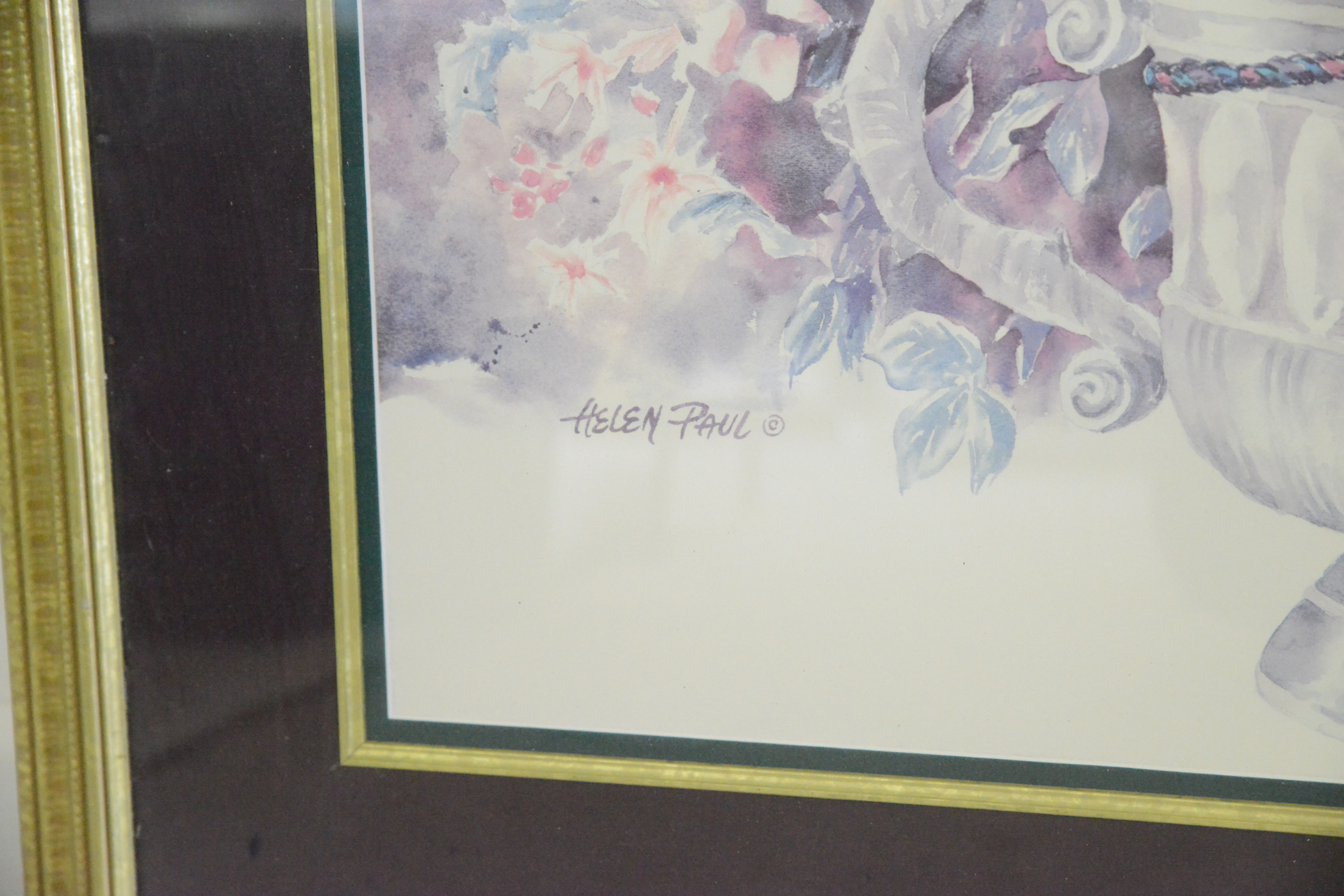Pair of Floral Still Life Offset Lithographs