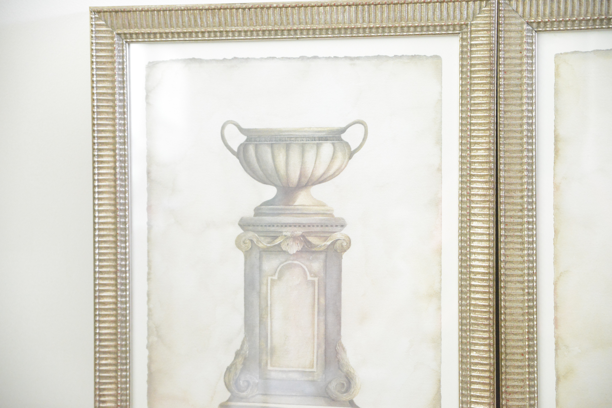Pair of Emily James Urn Offset Lithographs