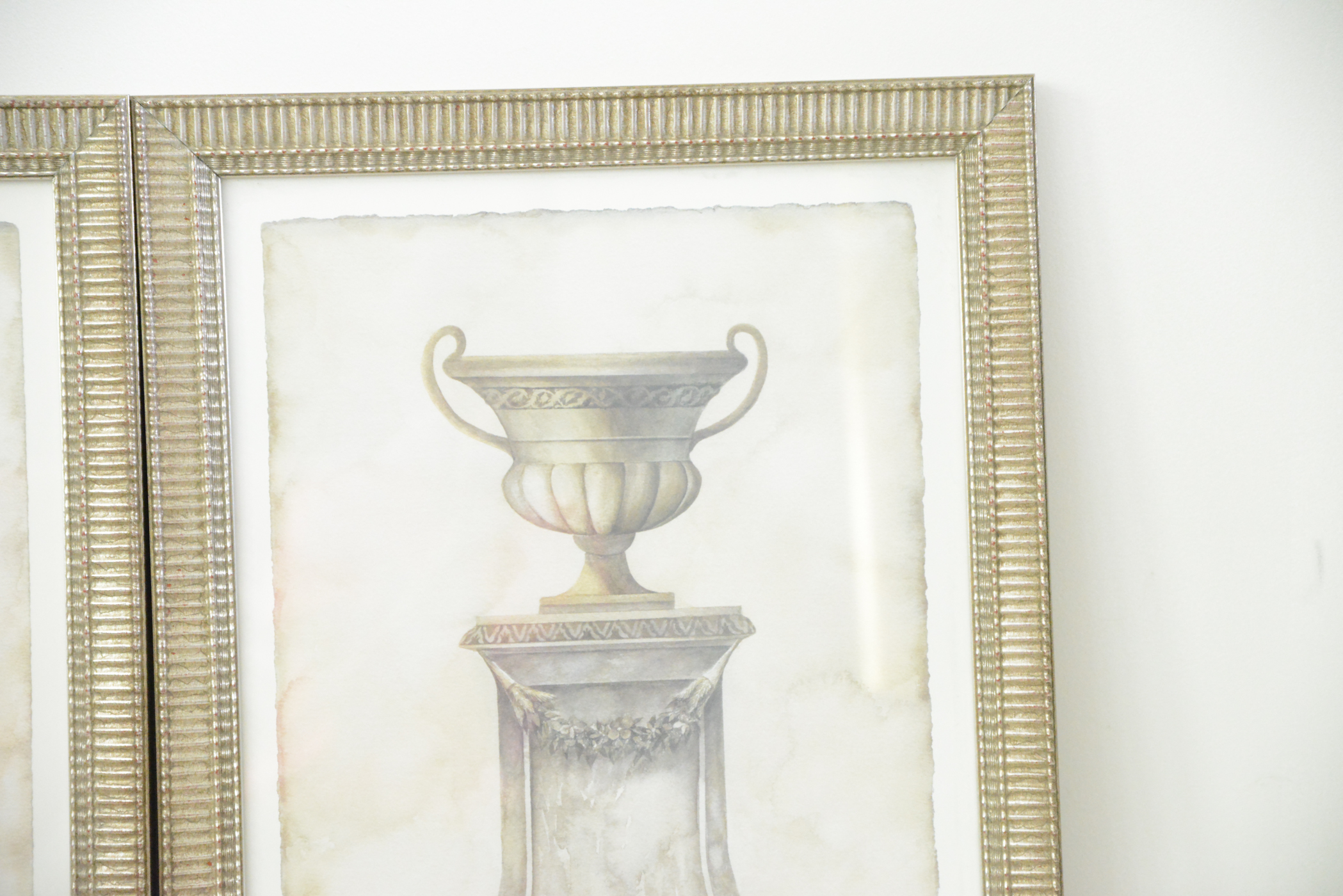 Pair of Emily James Urn Offset Lithographs