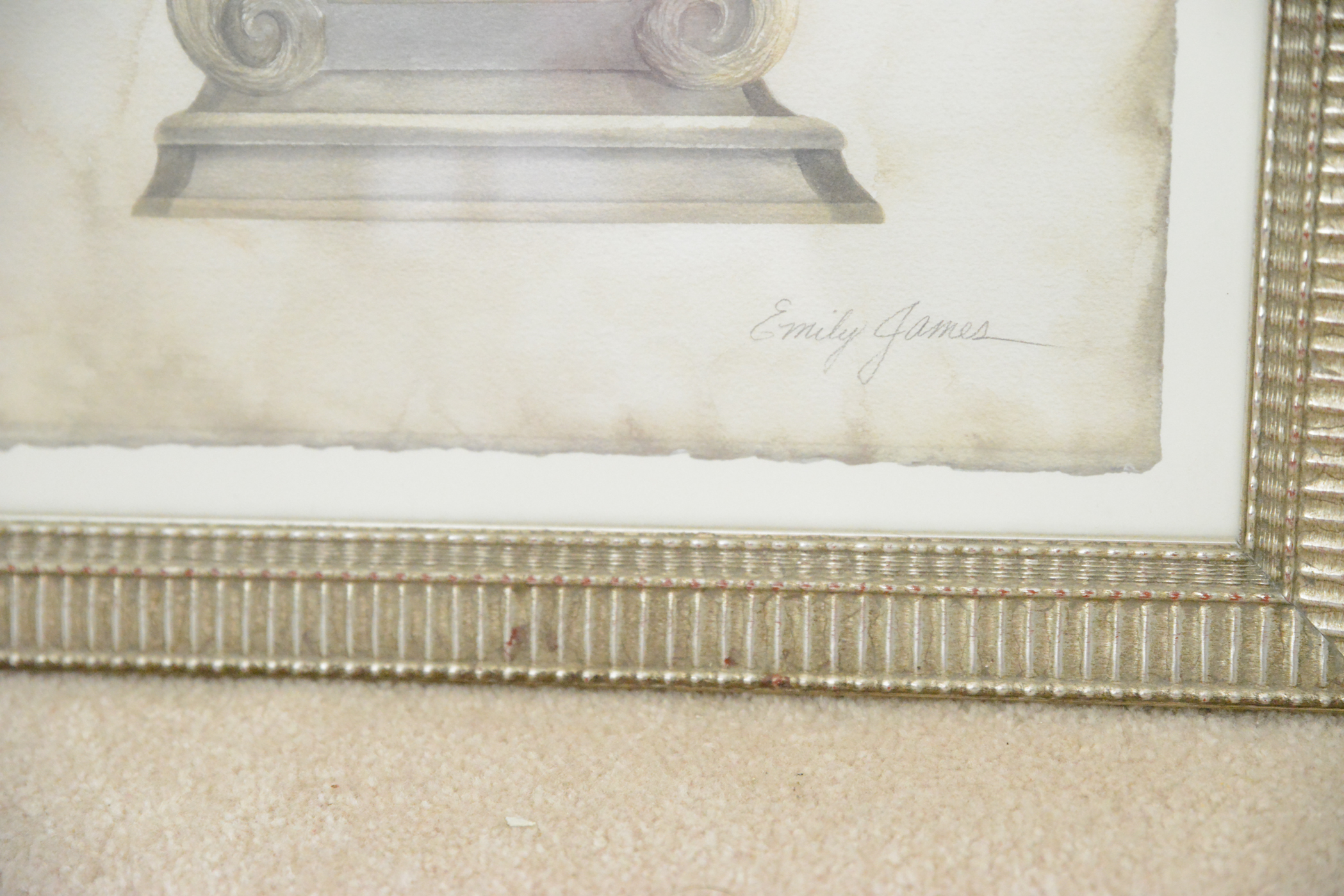 Pair of Emily James Urn Offset Lithographs