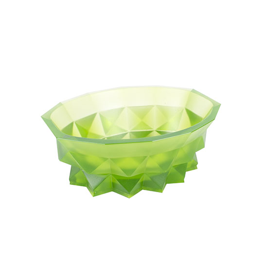 Czechoslovakian Green Art Glass Bowl