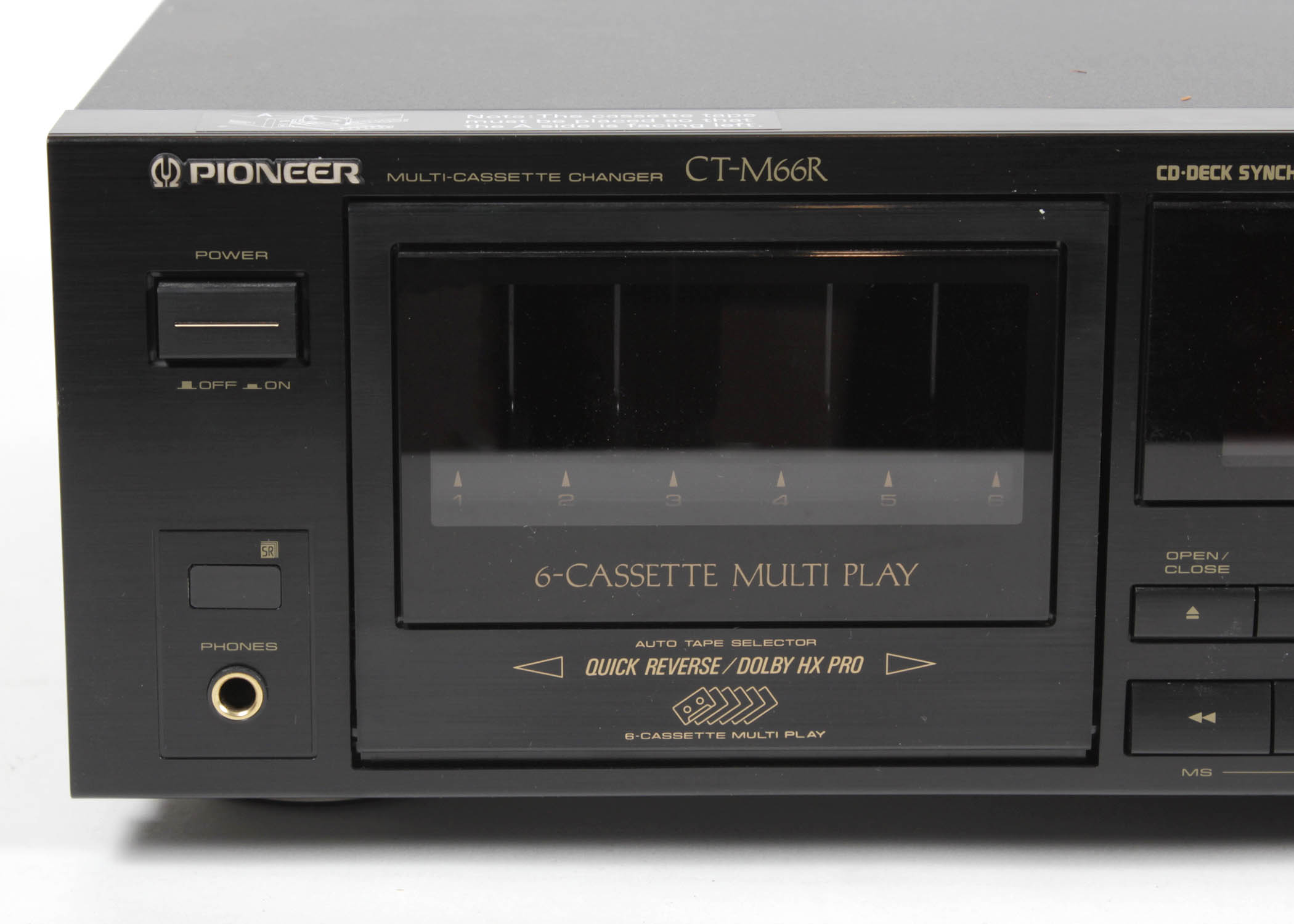 Pioneer CT-M66R Multi-Cassette Player and Large Assortment of Cassettes