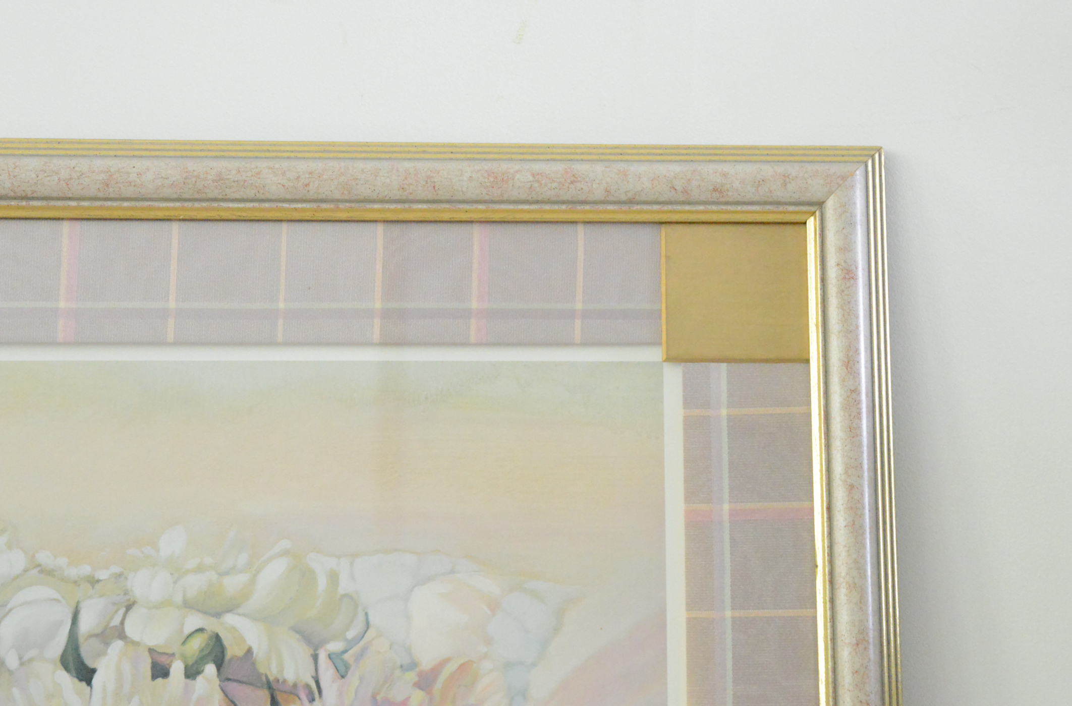 Vintage Signed Nancy Noel "Peonies" Offset Lithograph