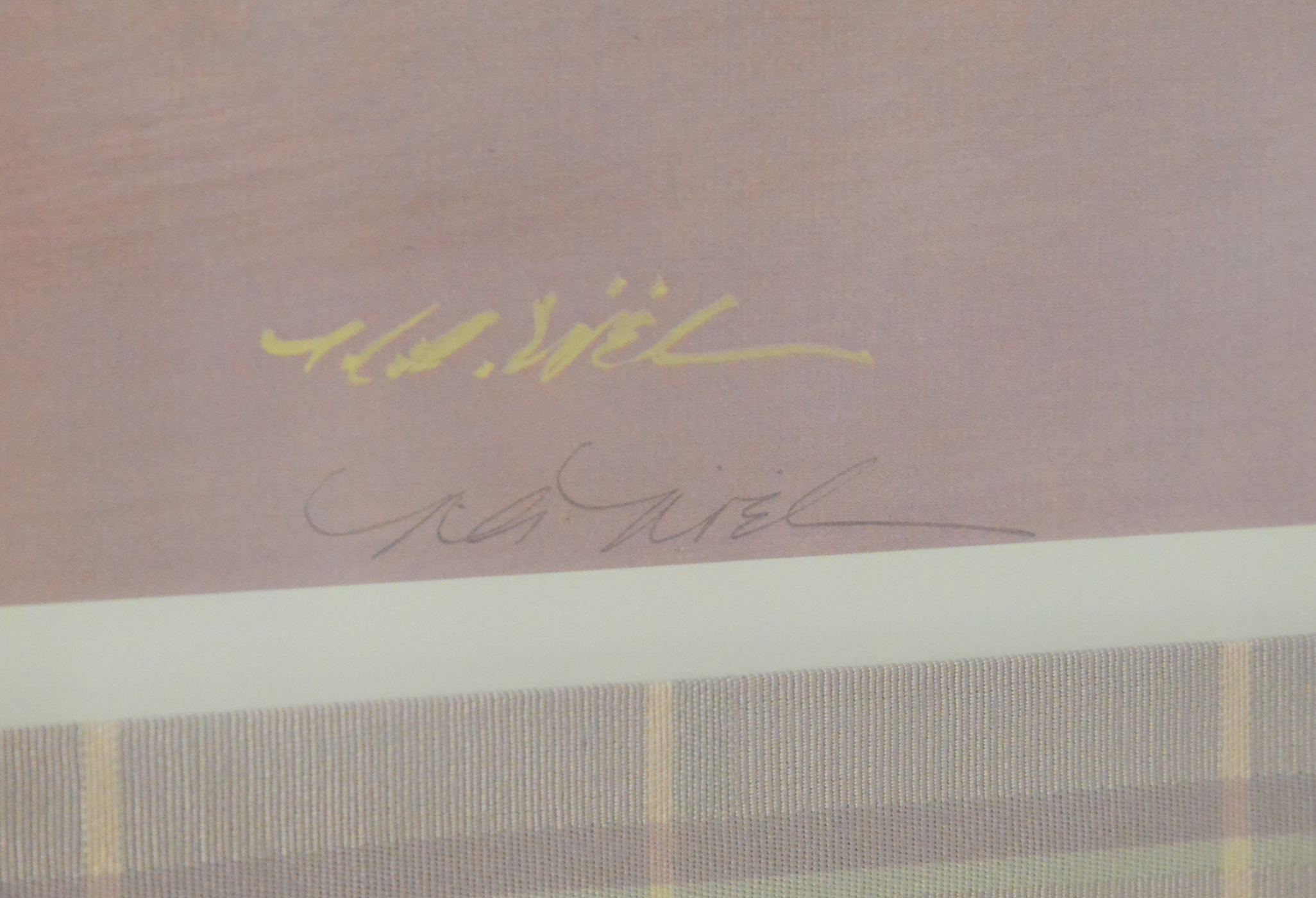 Vintage Signed Nancy Noel "Peonies" Offset Lithograph