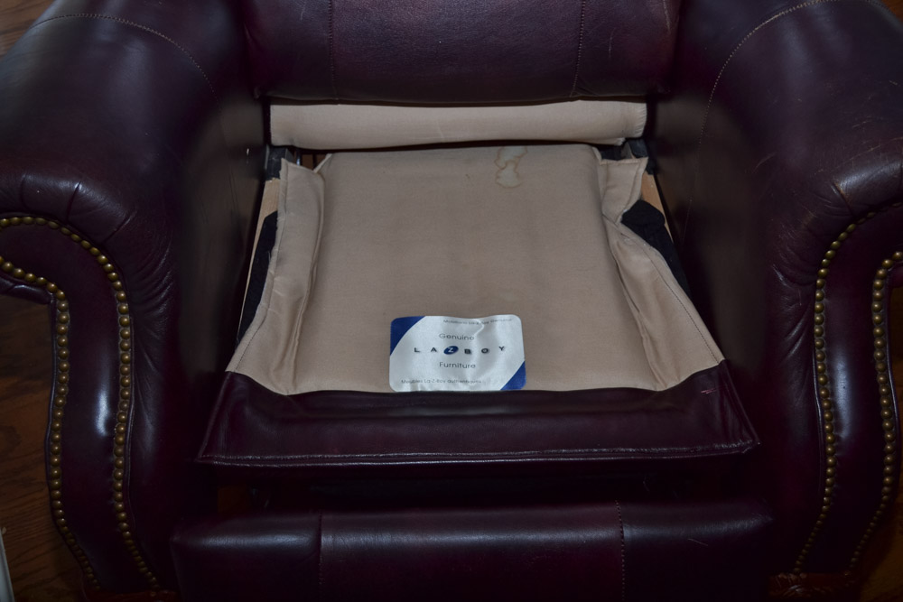 Lay-Z-Boy Buchanan High Leg Recliner with WovenWorkz Throw Blanket