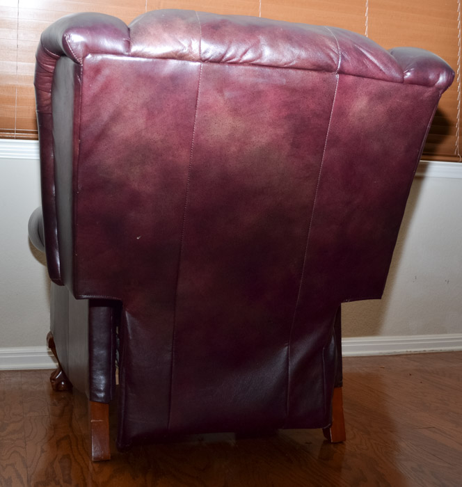 Lay-Z-Boy Buchanan High Leg Recliner with WovenWorkz Throw Blanket