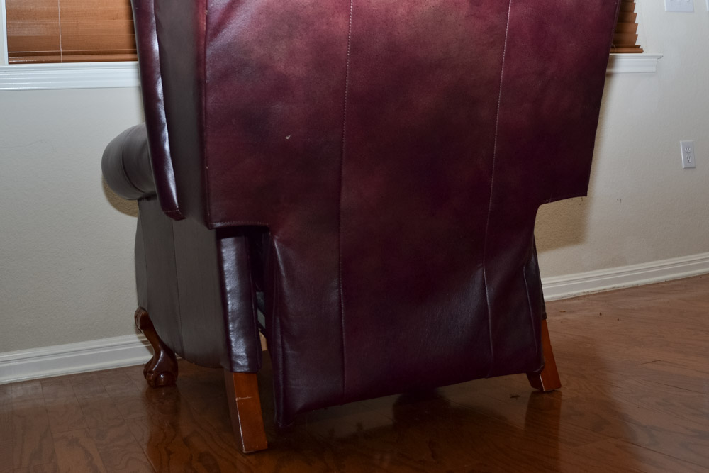 Lay-Z-Boy Buchanan High Leg Recliner with WovenWorkz Throw Blanket