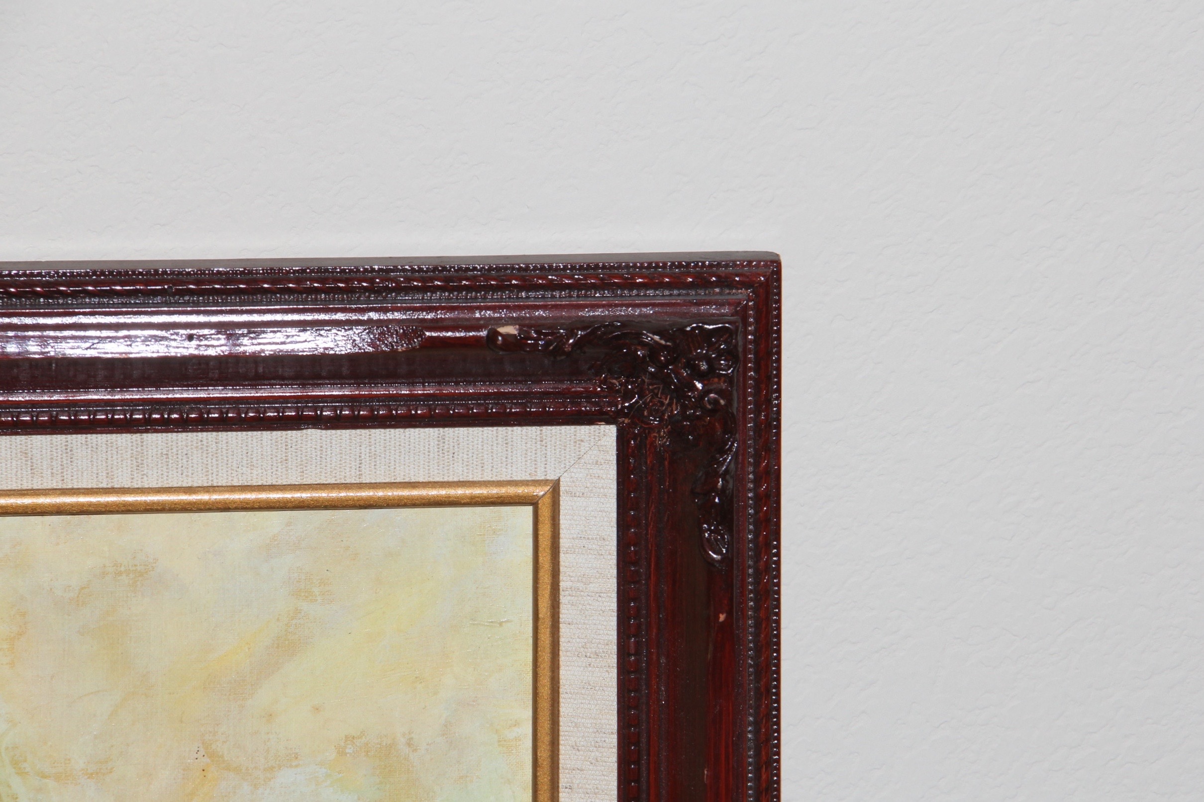 Framed 1969 Board Print of "Flower Child" by Frank Tauriello