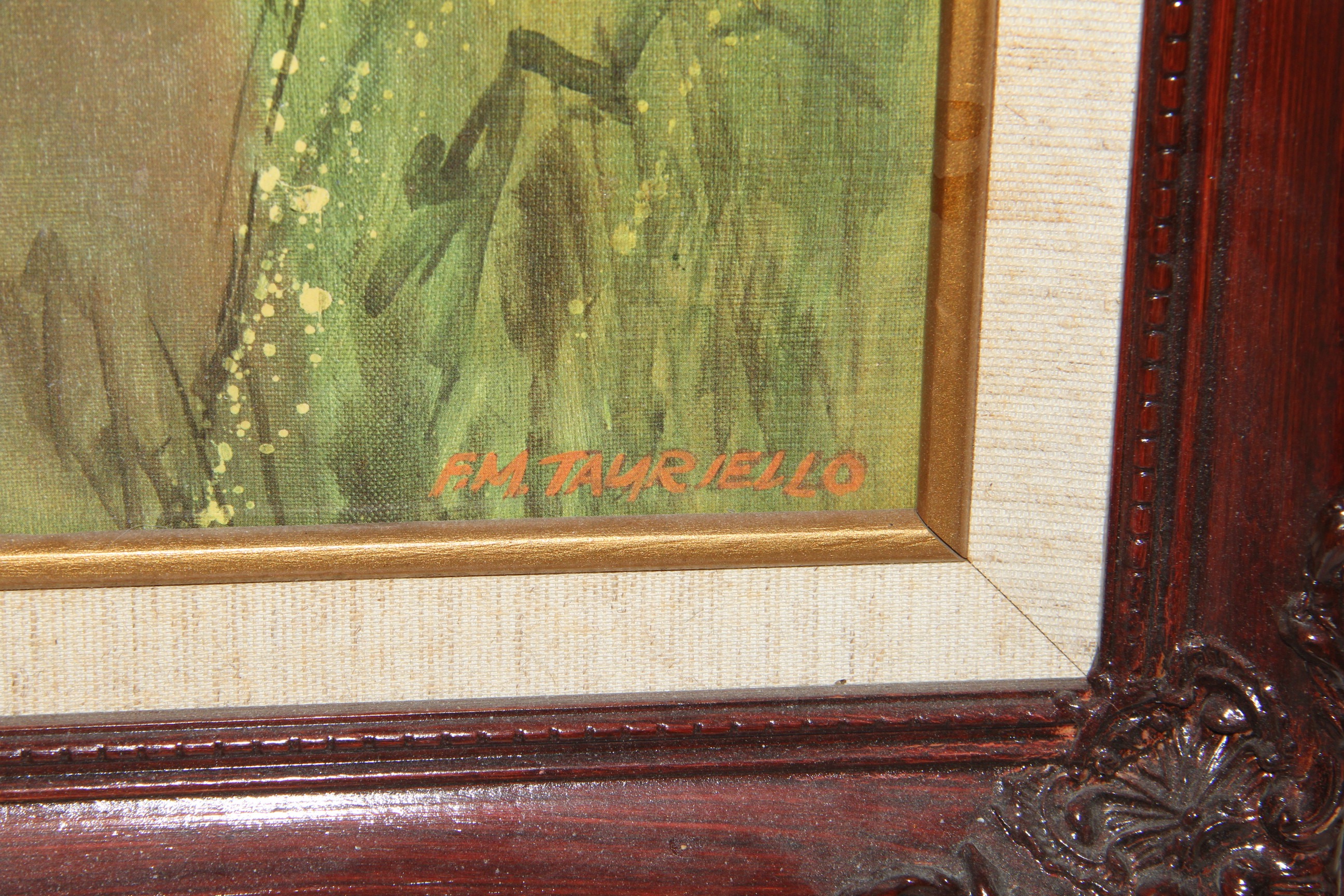 Framed 1969 Board Print of "Flower Child" by Frank Tauriello