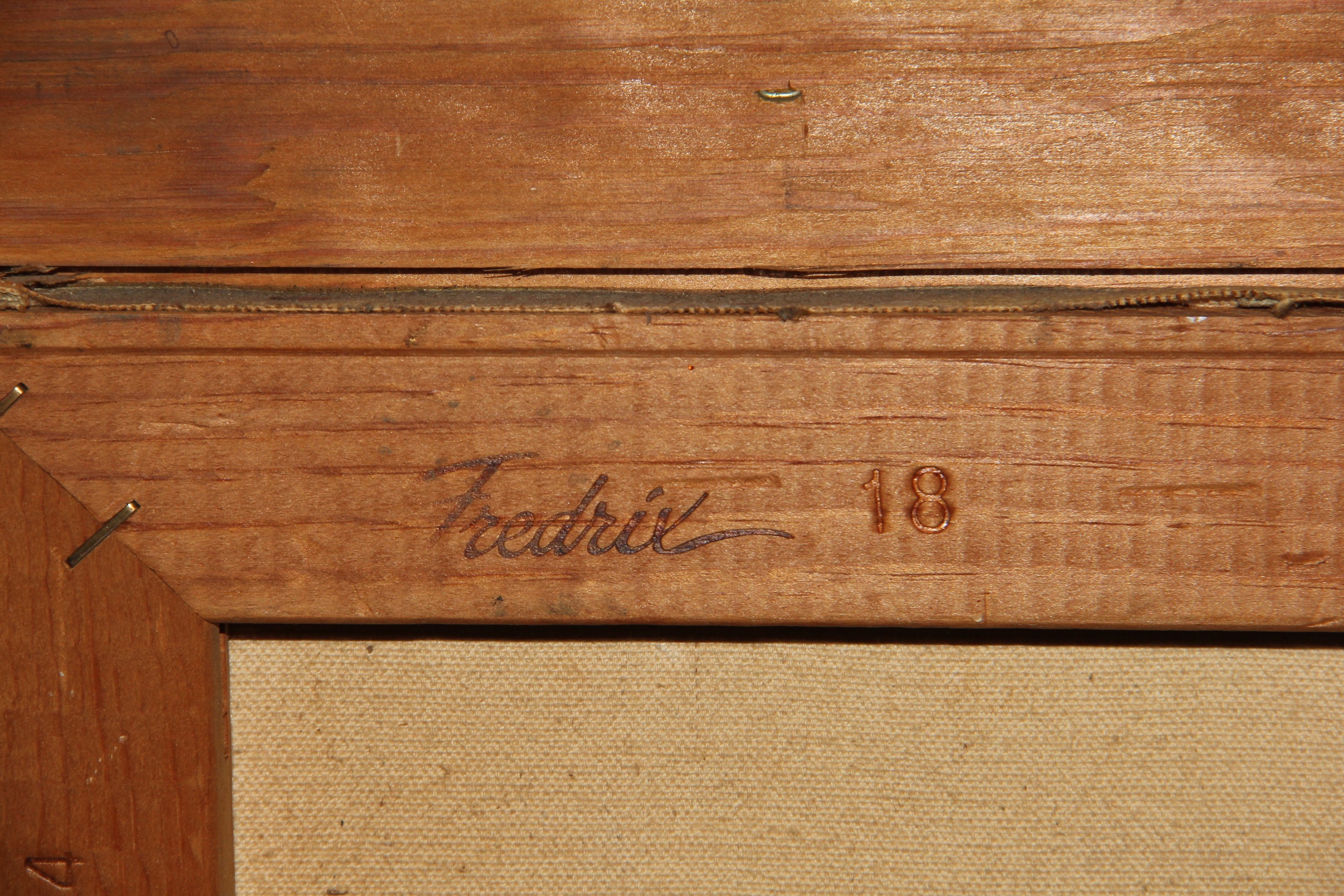 Framed 1970s Nude Female Print on Board by Leo Jansen