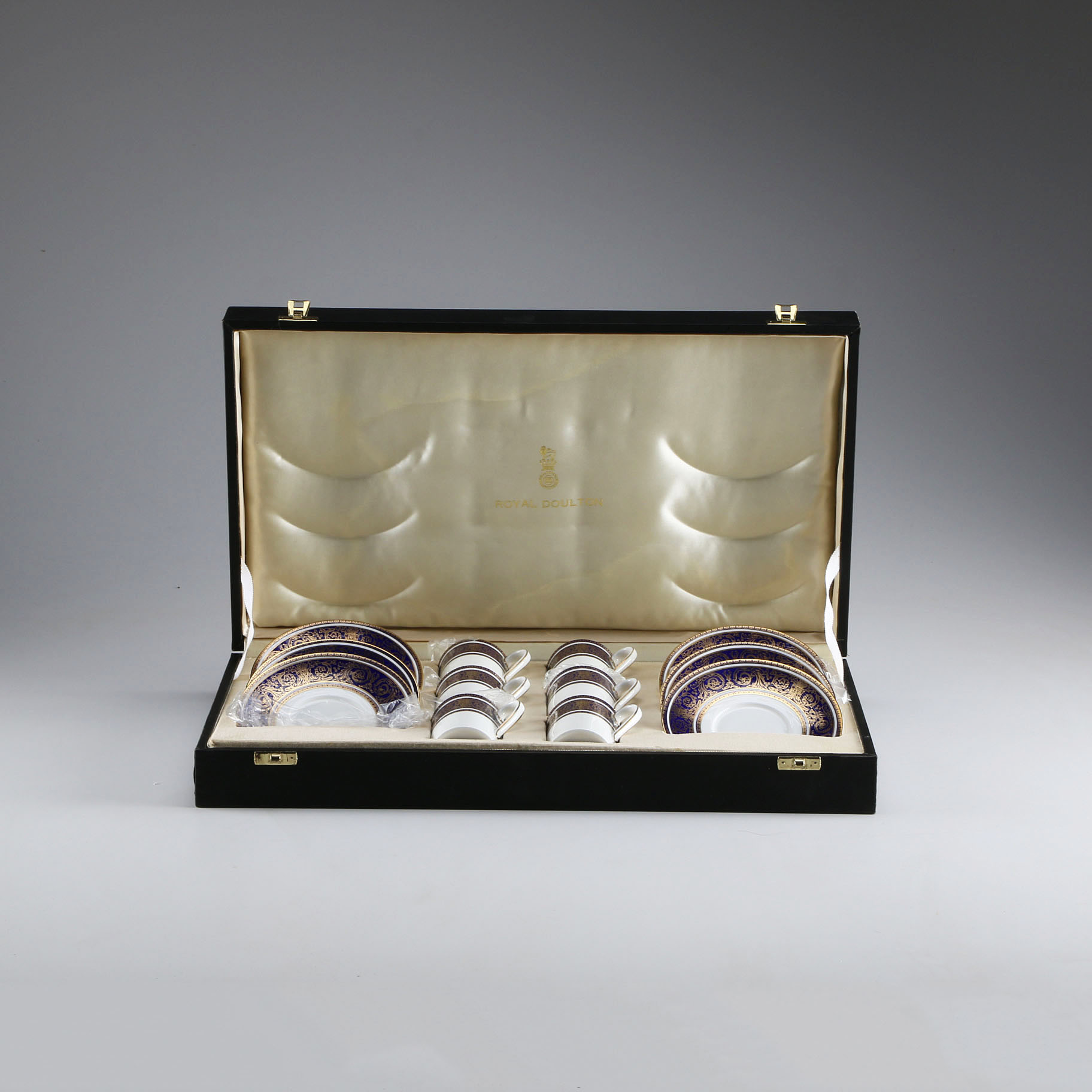 Vintage Royal Doulton "Imperial Blue" Tea Set