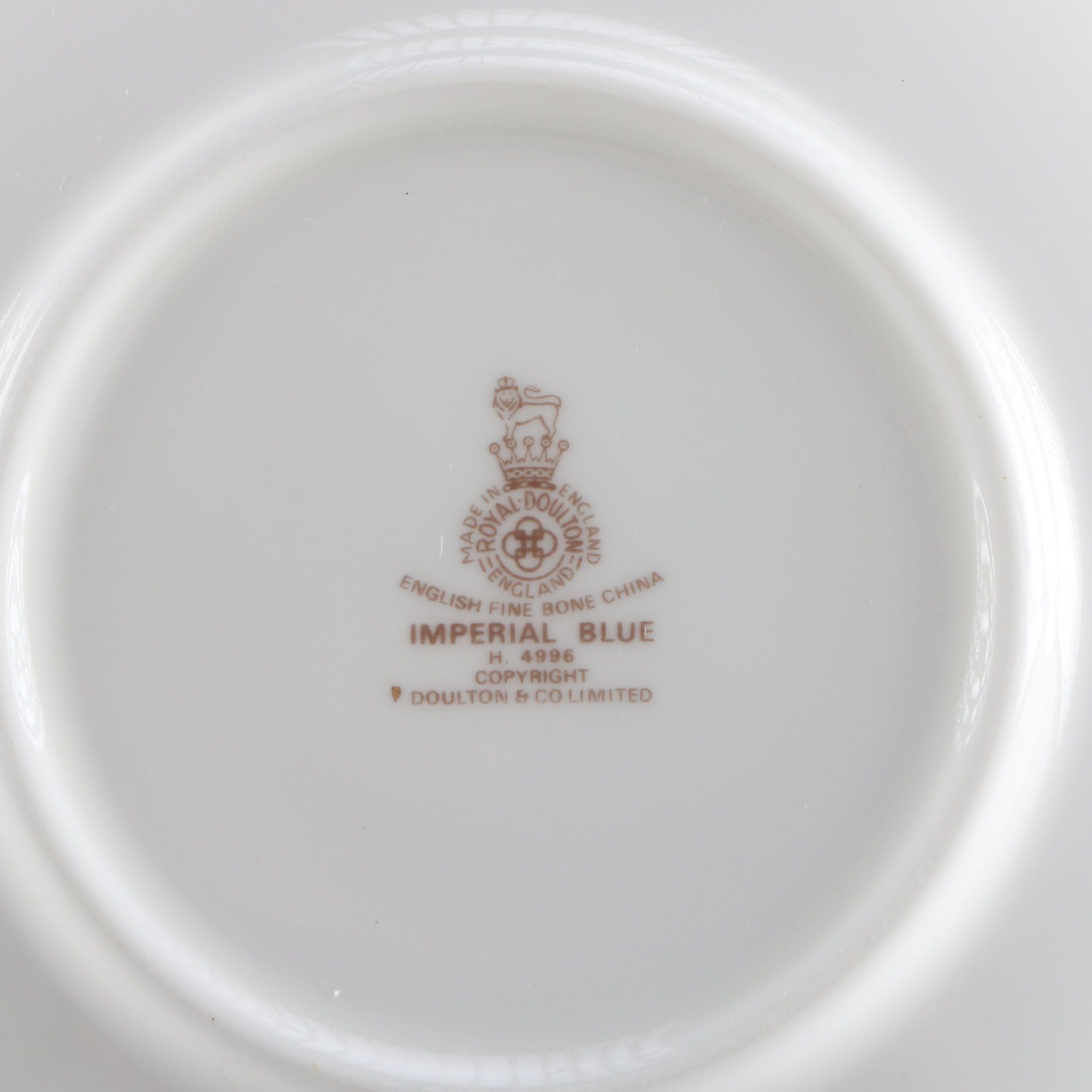 Vintage Royal Doulton "Imperial Blue" Tea Set