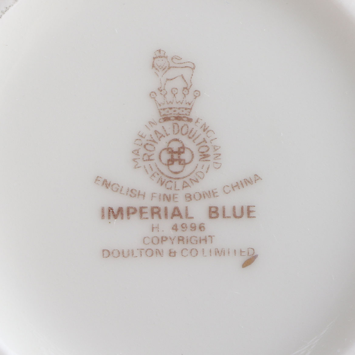 Vintage Royal Doulton "Imperial Blue" Tea Set