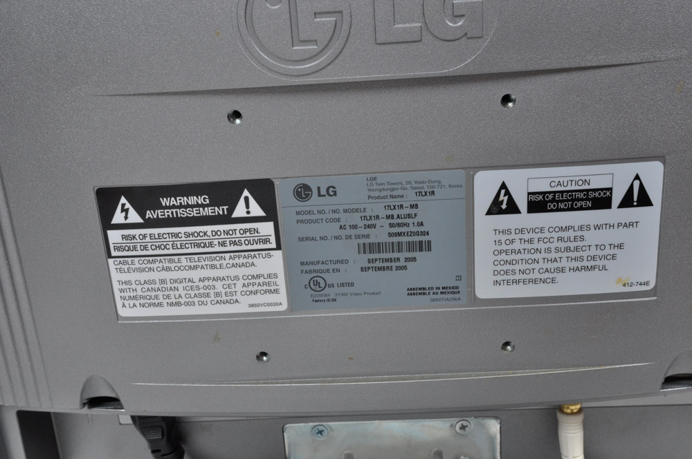 LG 17" LCD Television