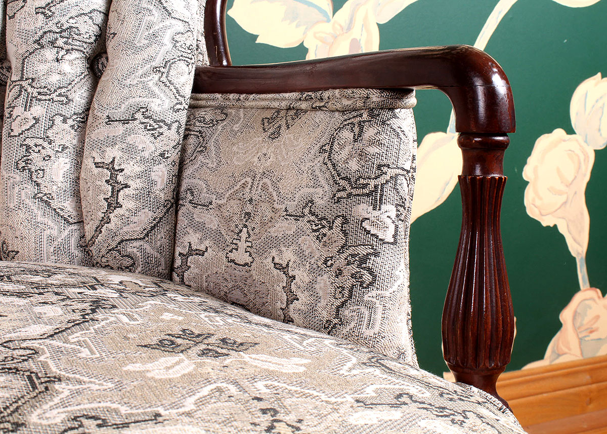 Upholstered Wingback Chair