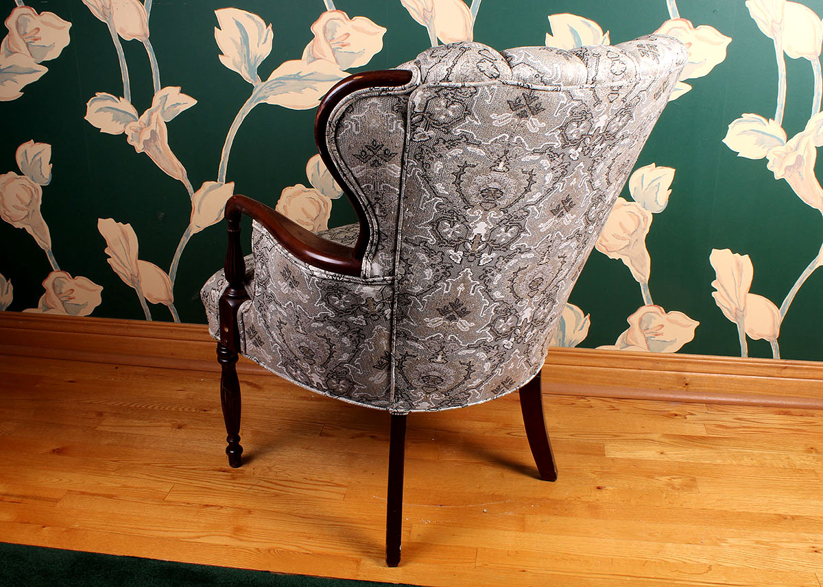 Upholstered Wingback Chair
