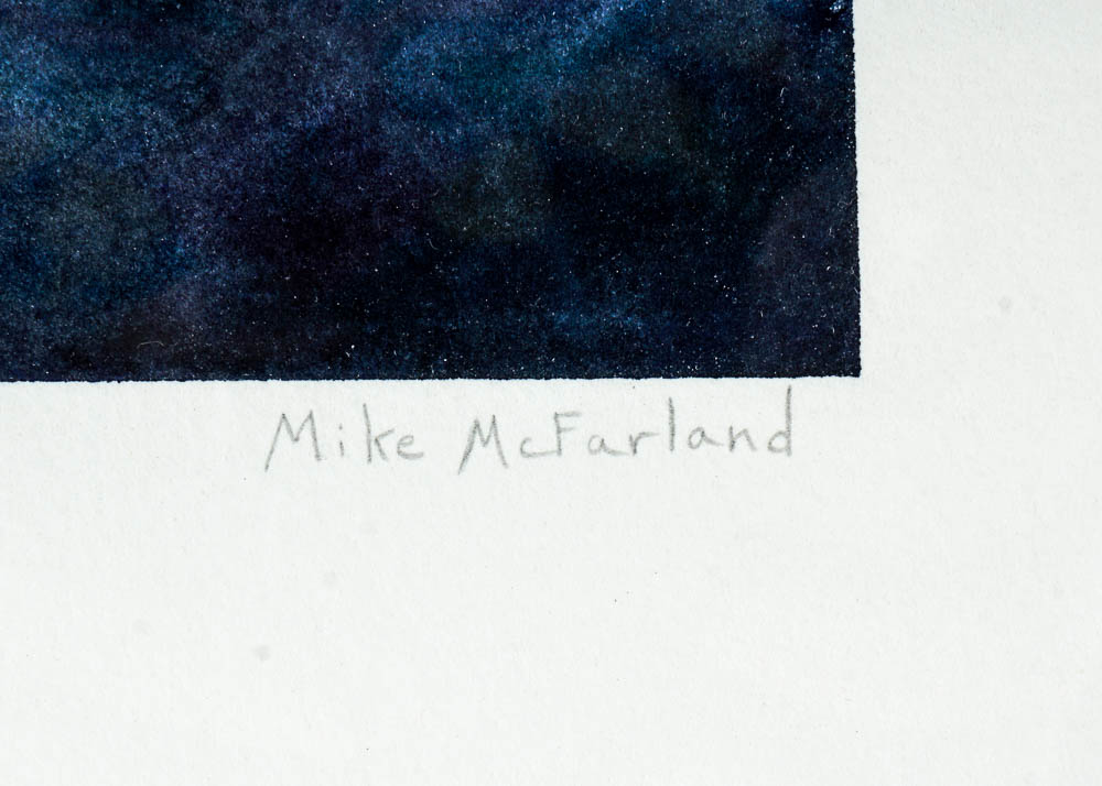 "Approaching Storm- Cape Henlopen" Watercolor on Handmade Paper by Mike McFarland