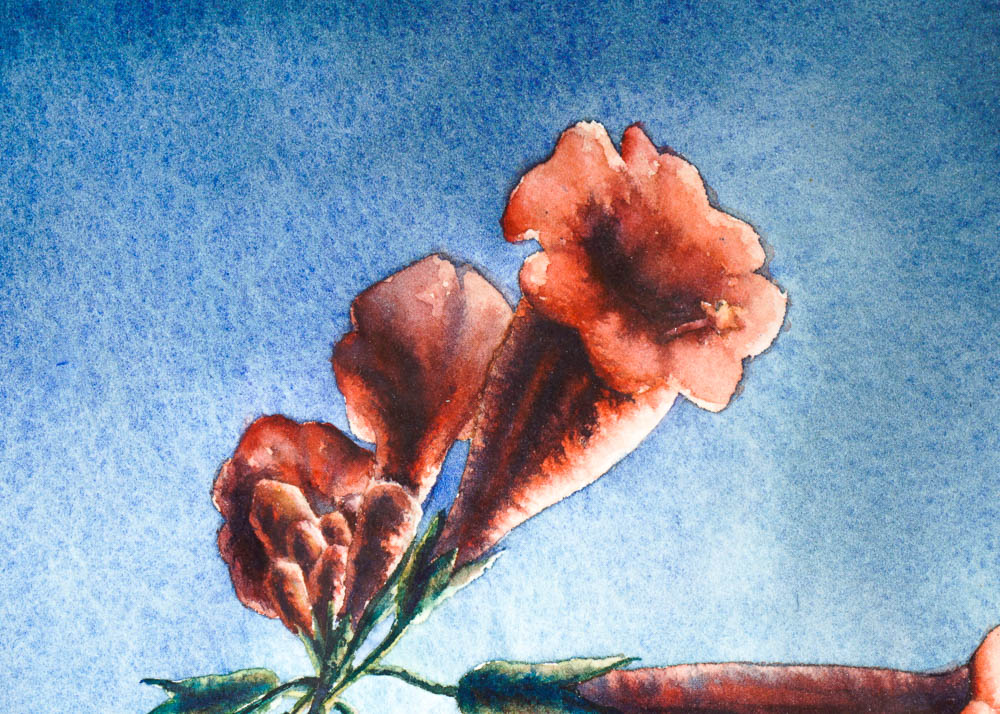 "Approaching Storm- Cape Henlopen" Watercolor on Handmade Paper by Mike McFarland