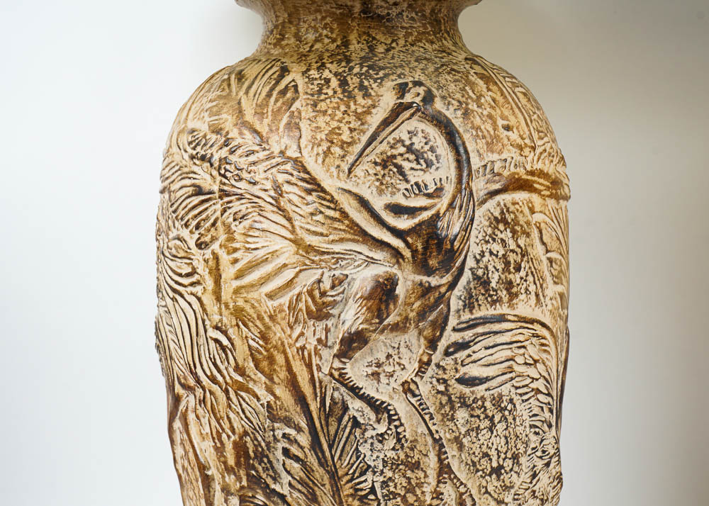 Pair of Anthony Pottery Lamps