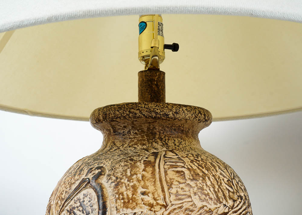 Pair of Anthony Pottery Lamps