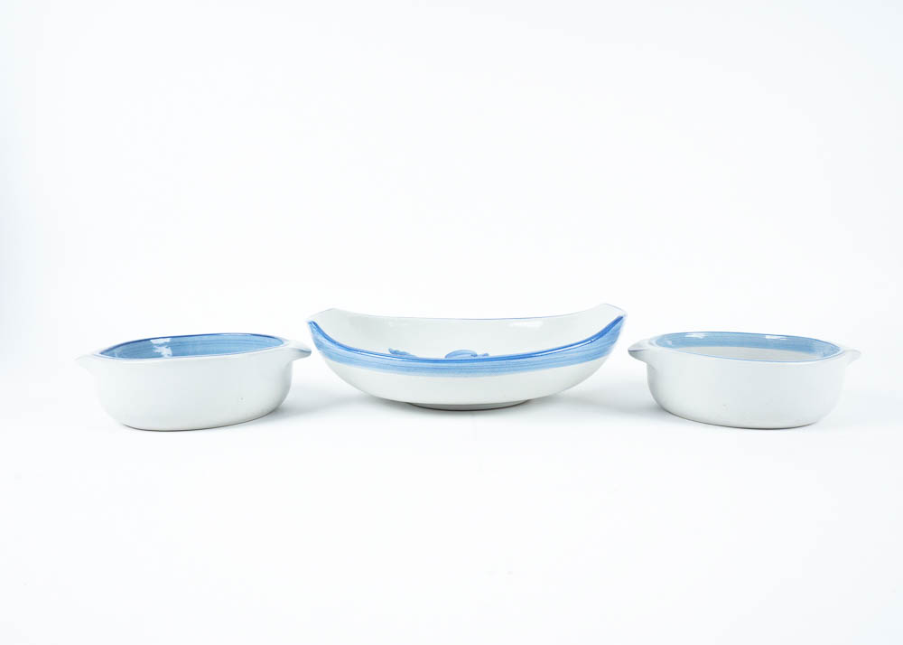 M.A. Hadley Stoneware Trio