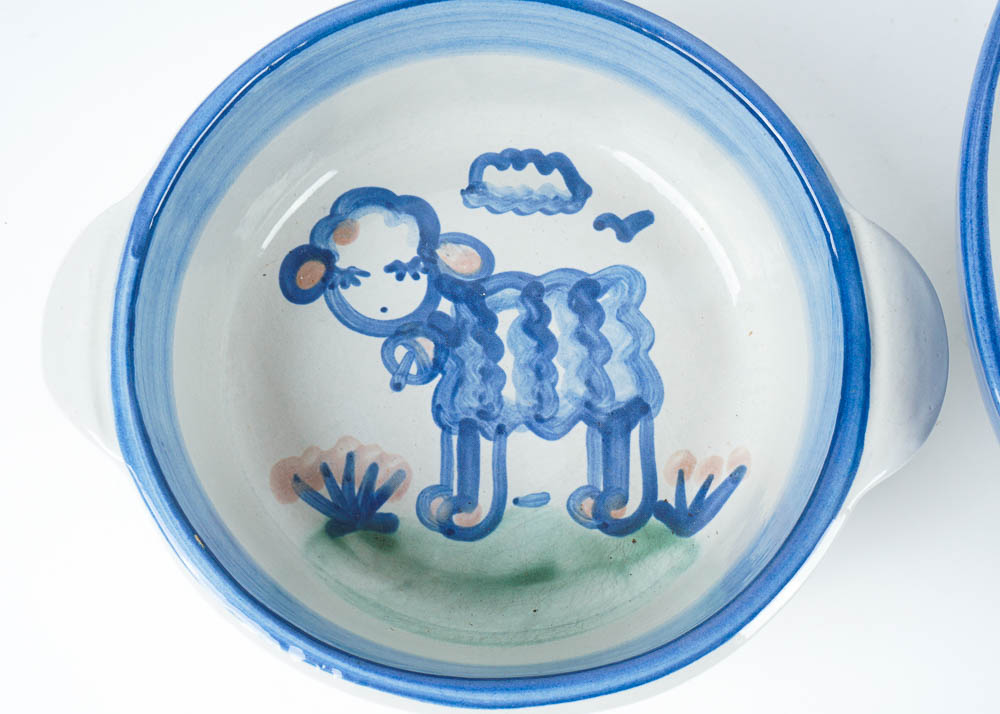 M.A. Hadley Stoneware Trio