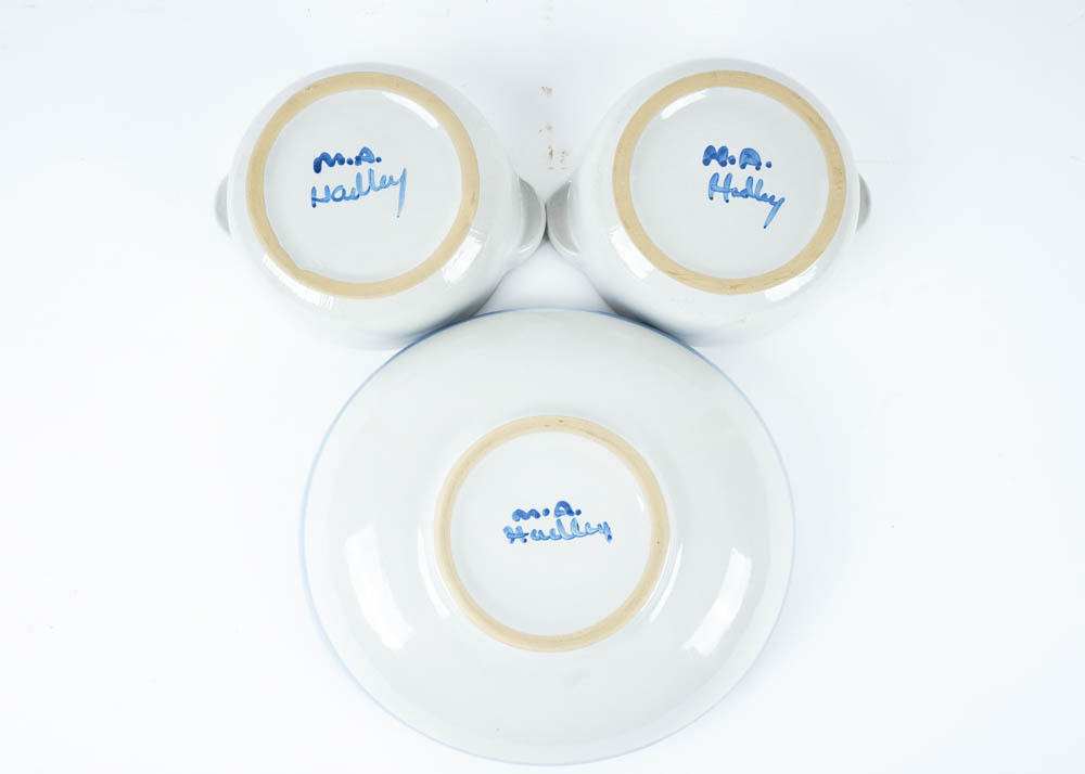 M.A. Hadley Stoneware Trio