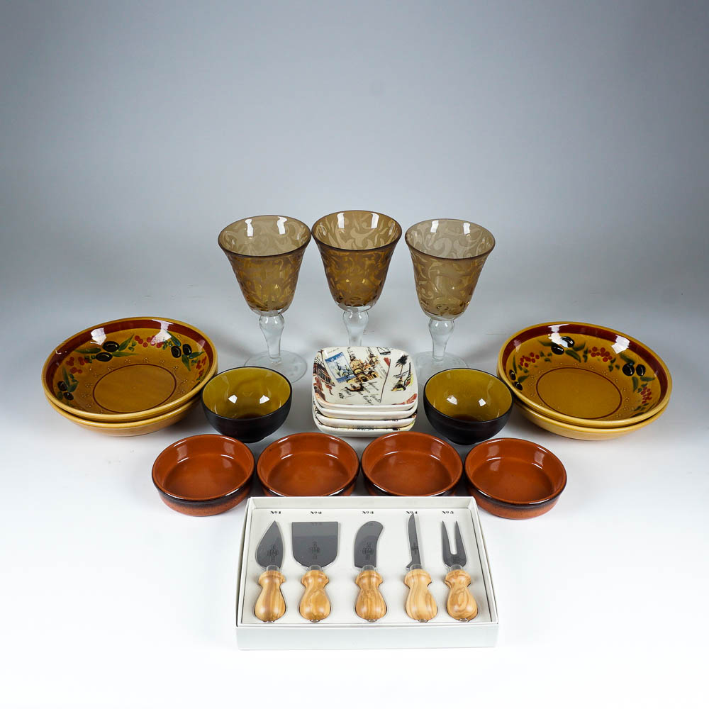 Assorted Presentation-Ware Including Designer Pieces