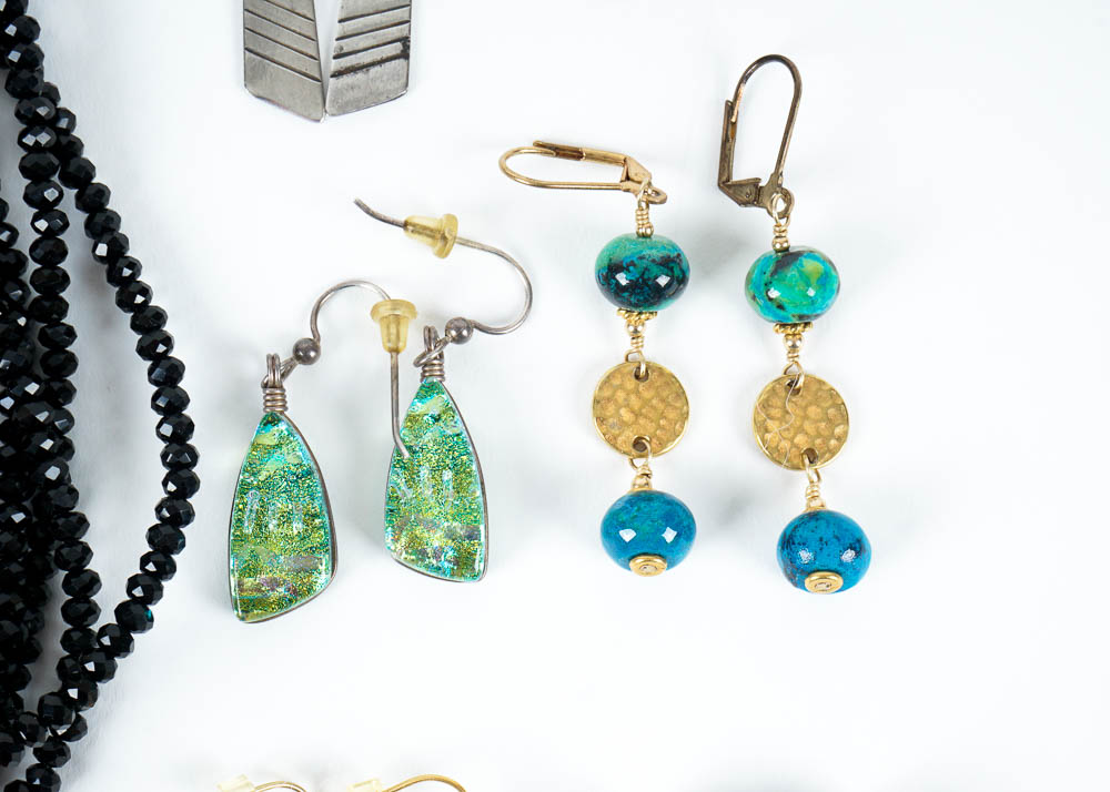 Assorted Costume Earrings and Necklace