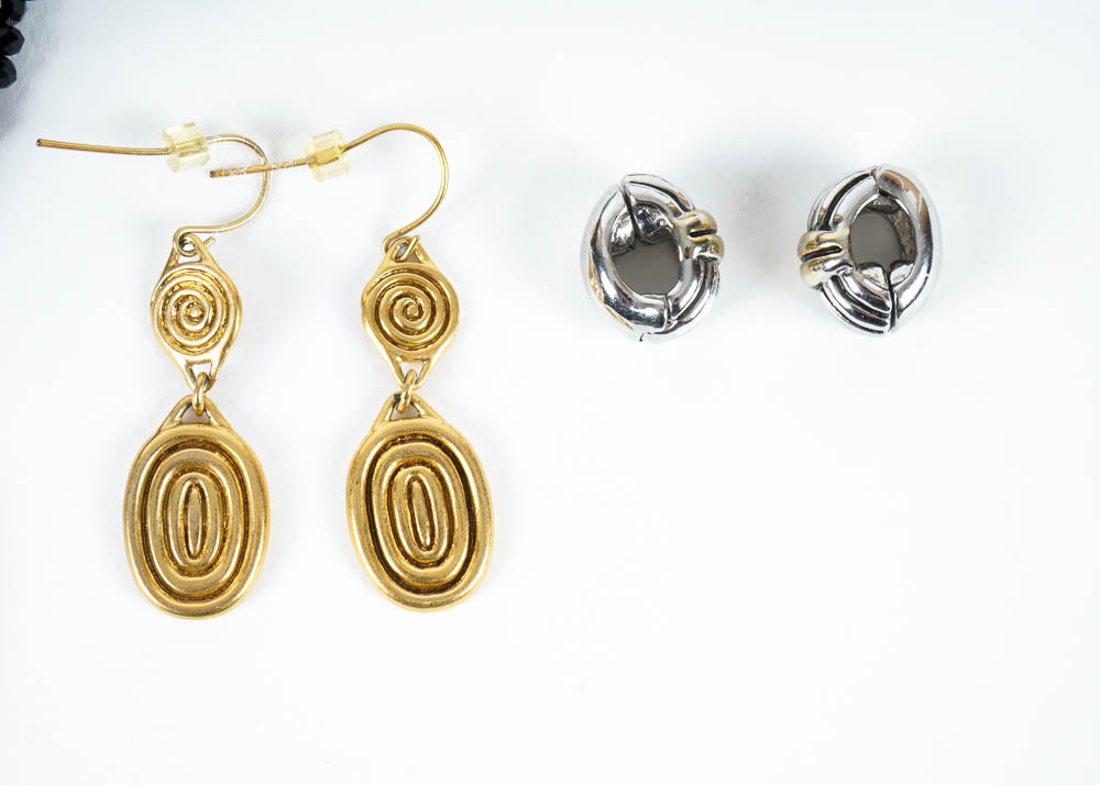 Assorted Costume Earrings and Necklace