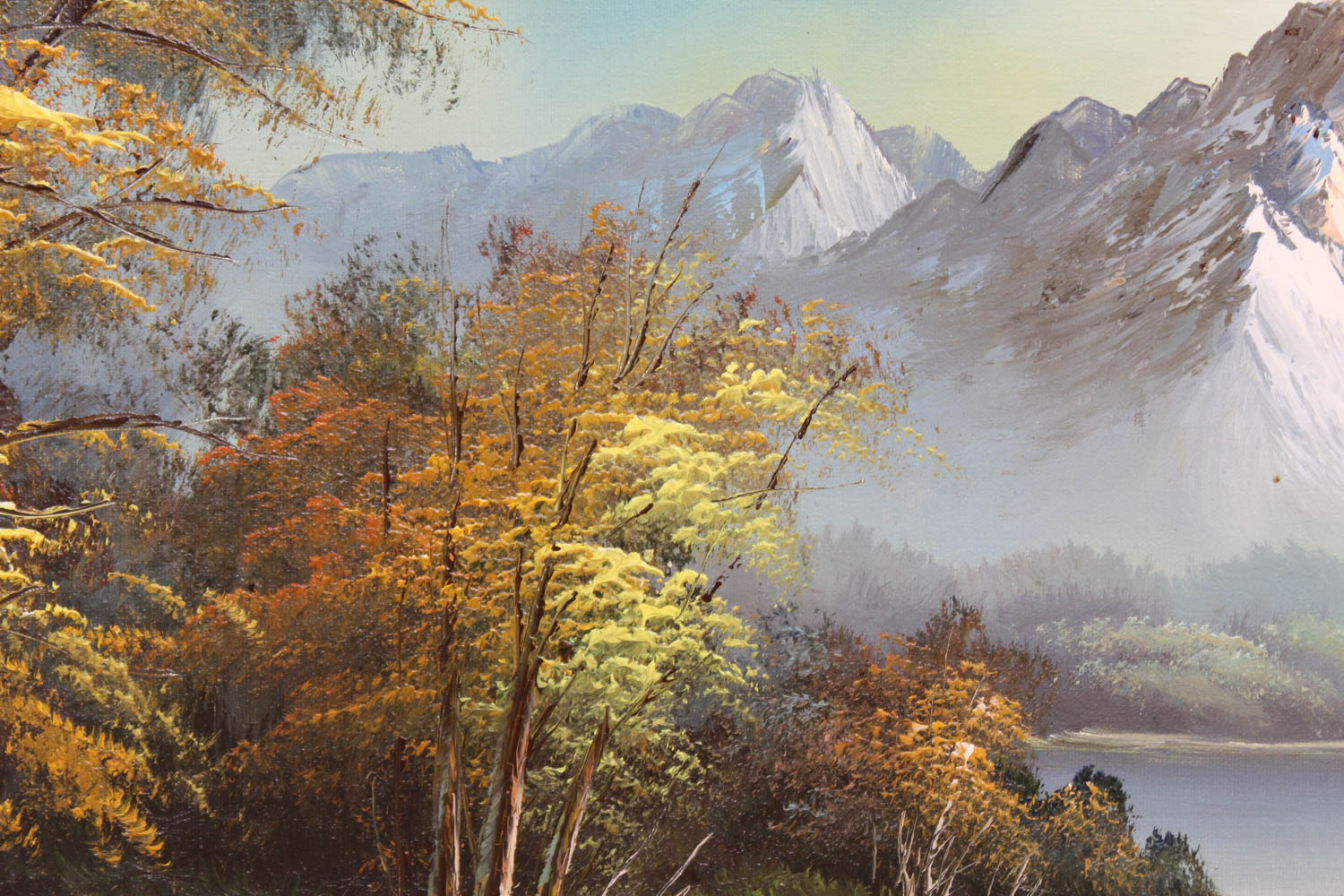 Reeves Signed Oil on Canvas Landscape Painting