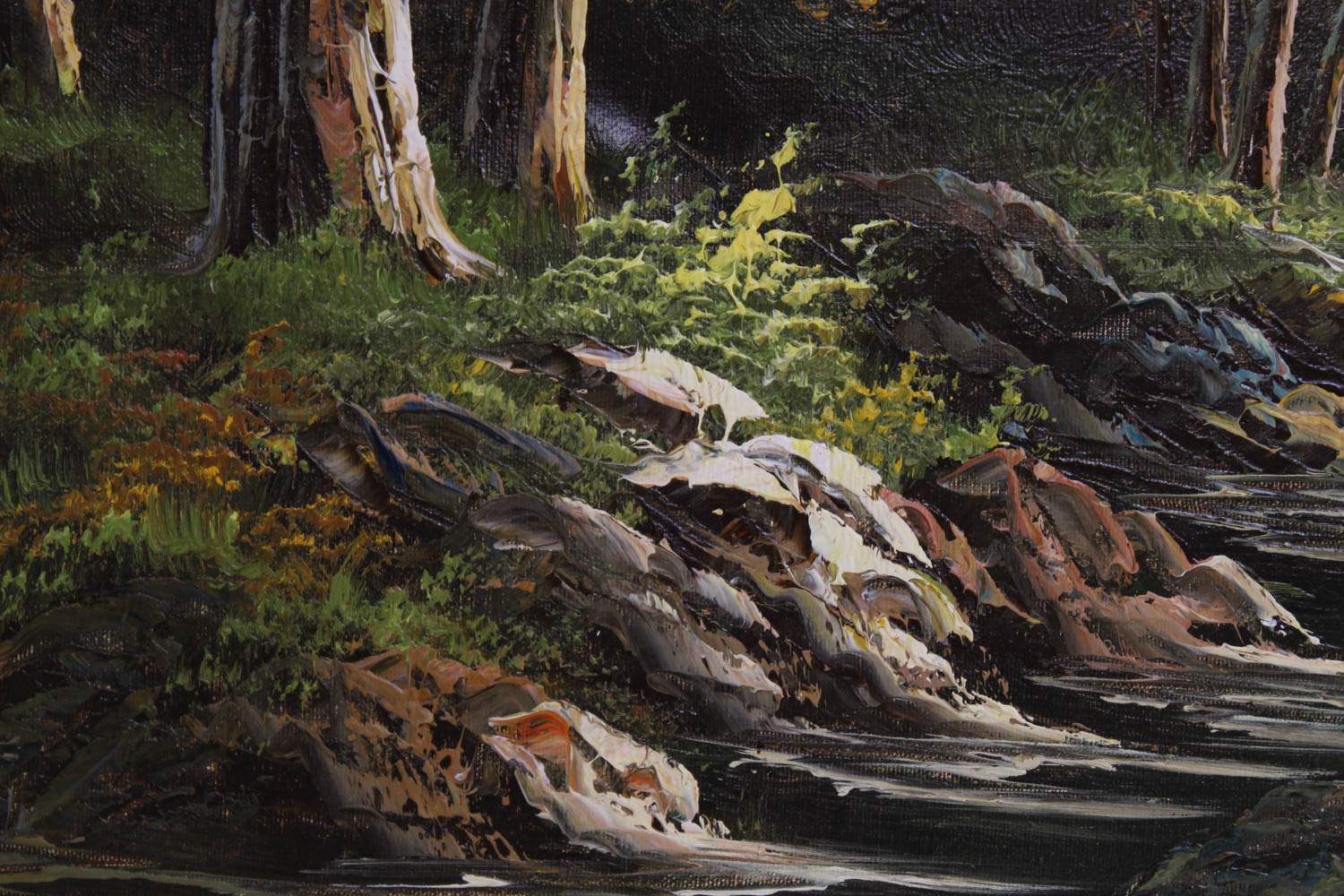 Reeves Signed Oil on Canvas Landscape Painting