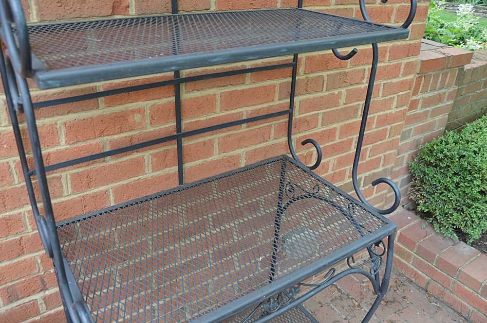 Lyon-Shaw Black Iron Baker's Rack