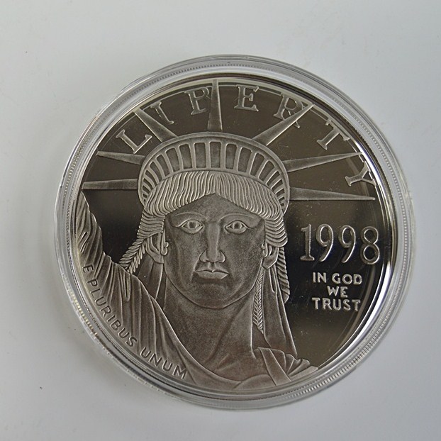 1998 Washington Mint $100 Giant Quarter Pound Silver Eagle Coin