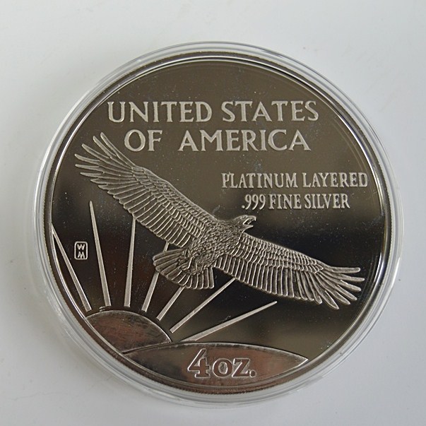 1998 Washington Mint $100 Giant Quarter Pound Silver Eagle Coin