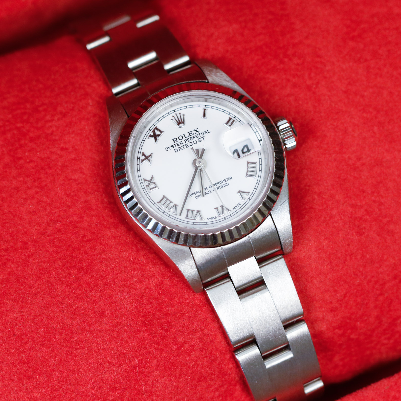 Ladies Rolex Oyster Perpetual Datejust Stainless Steel Watch