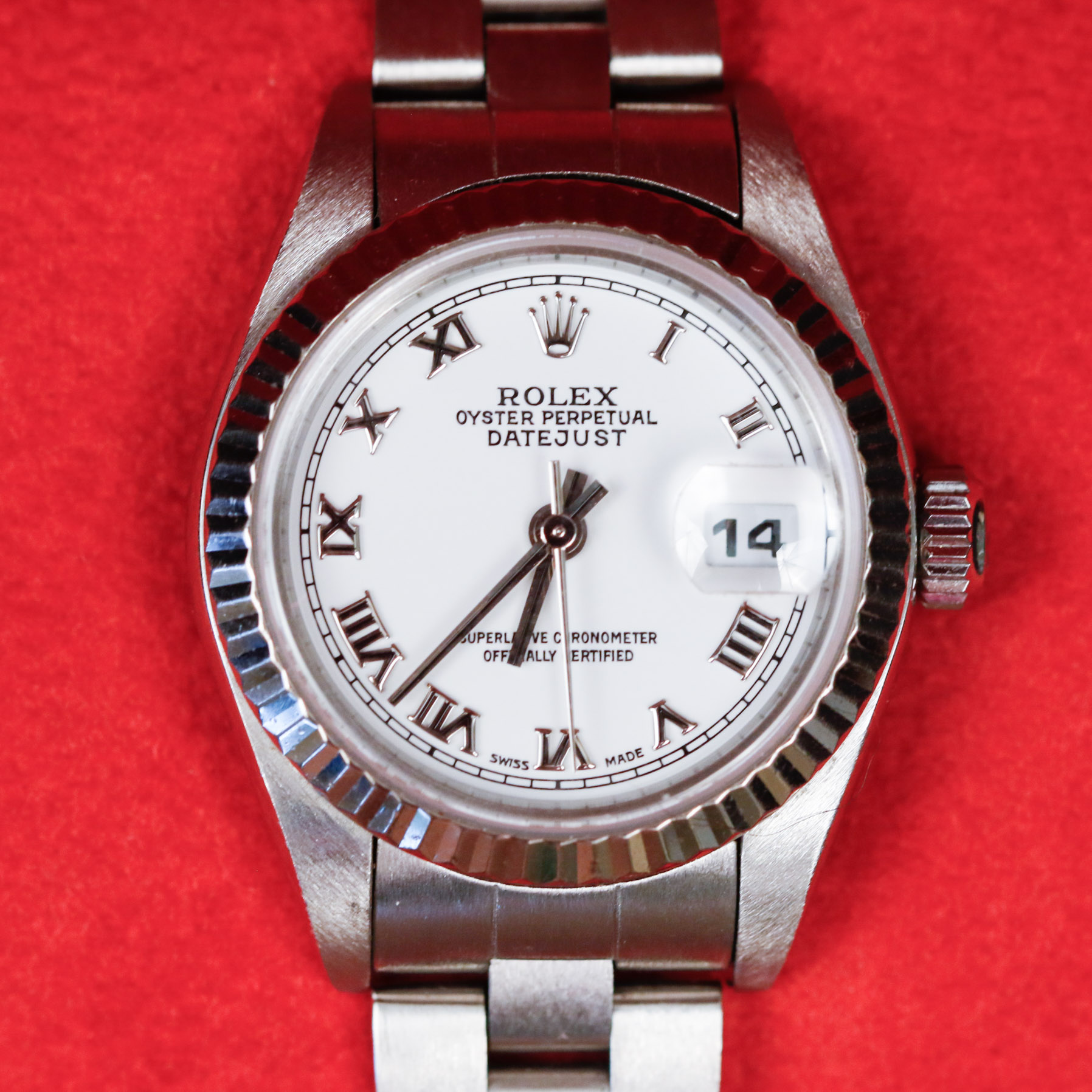 Ladies Rolex Oyster Perpetual Datejust Stainless Steel Watch