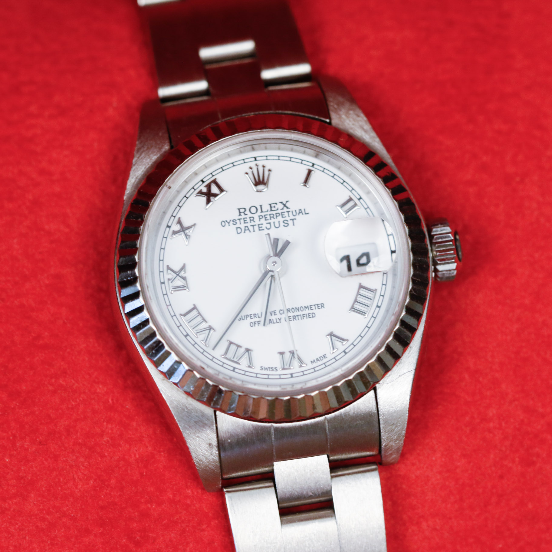 Ladies Rolex Oyster Perpetual Datejust Stainless Steel Watch