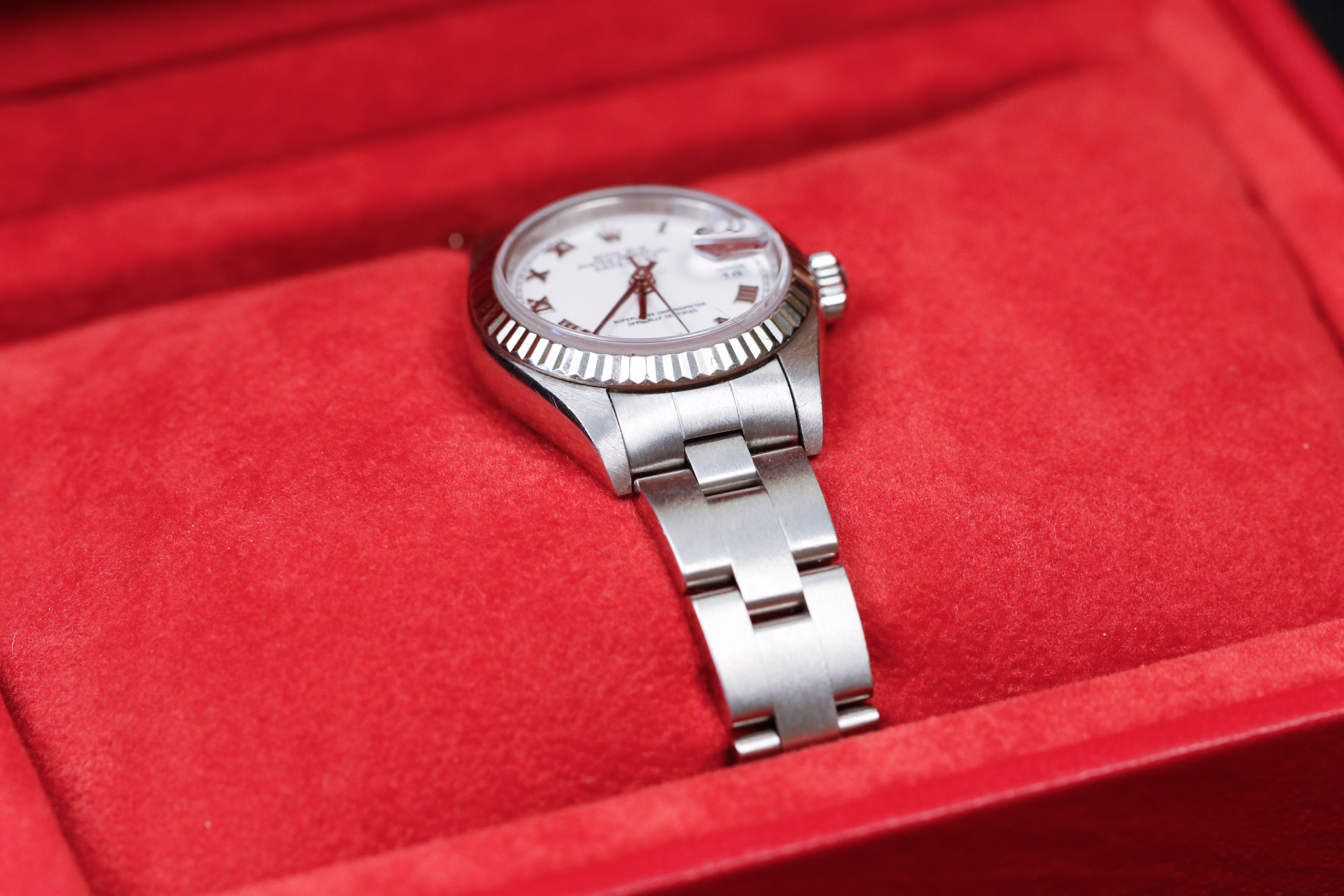 Ladies Rolex Oyster Perpetual Datejust Stainless Steel Watch