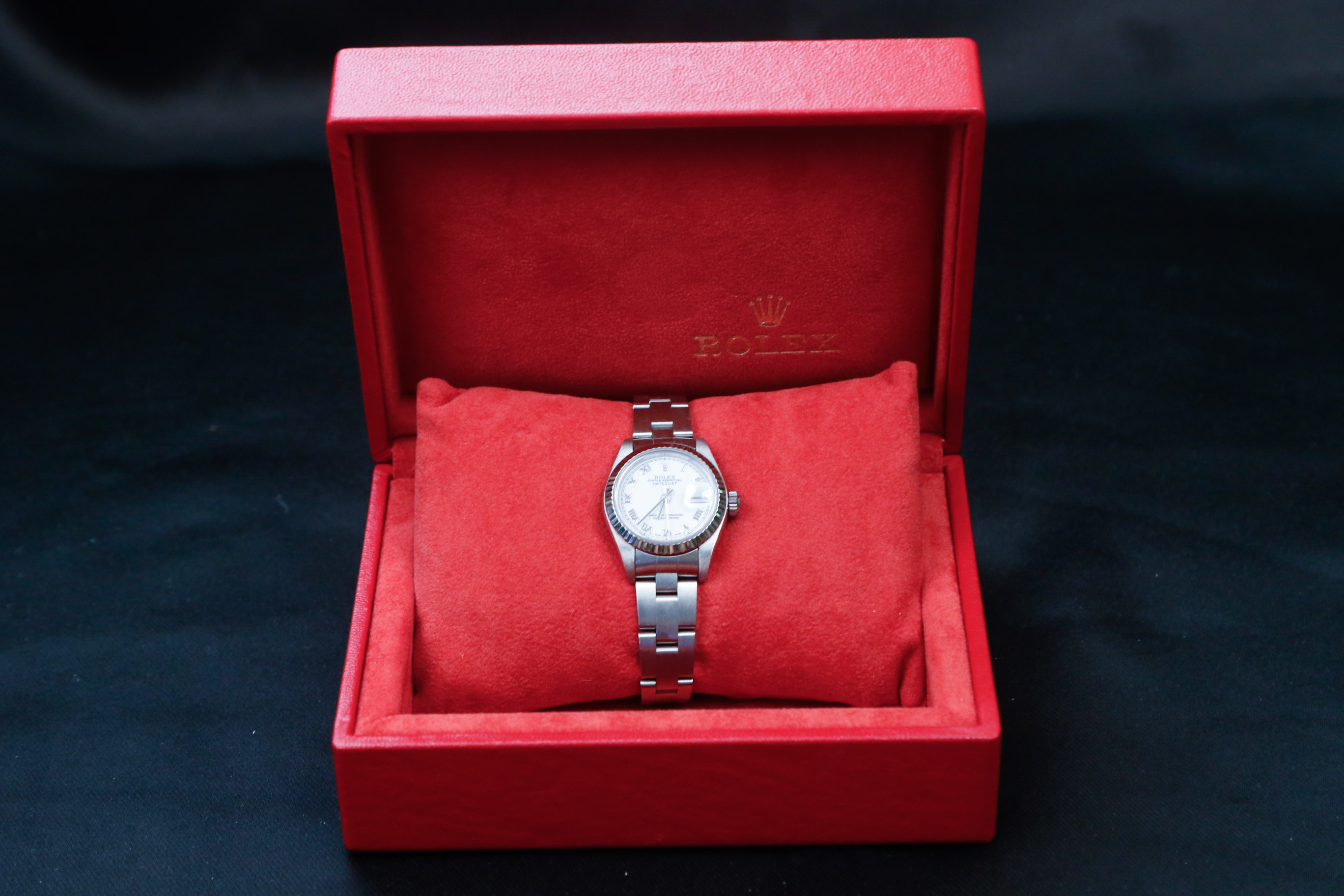 Ladies Rolex Oyster Perpetual Datejust Stainless Steel Watch