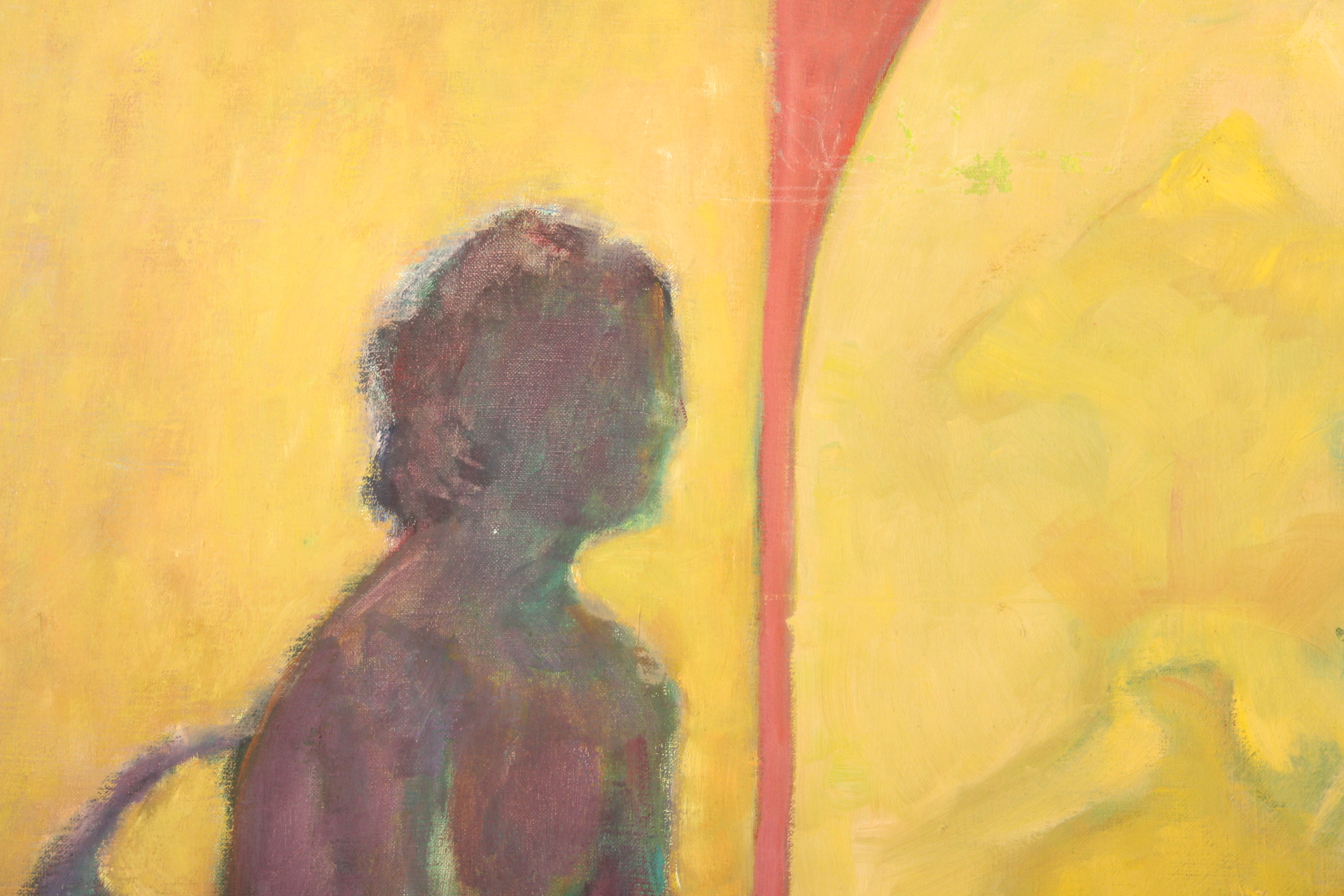 Two Large Figurative Oil on Canvas Painting