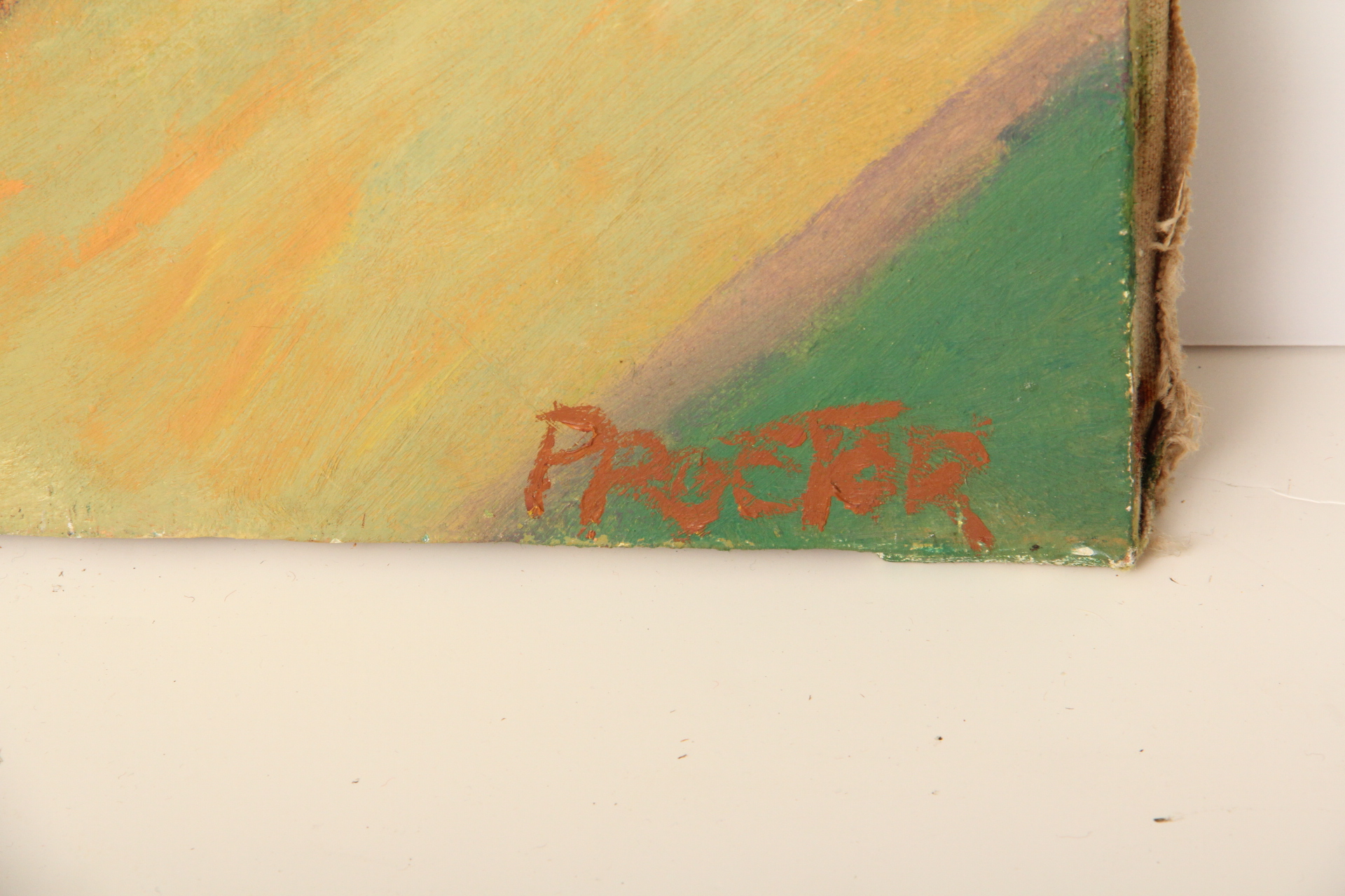 Two Large Figurative Oil on Canvas Painting